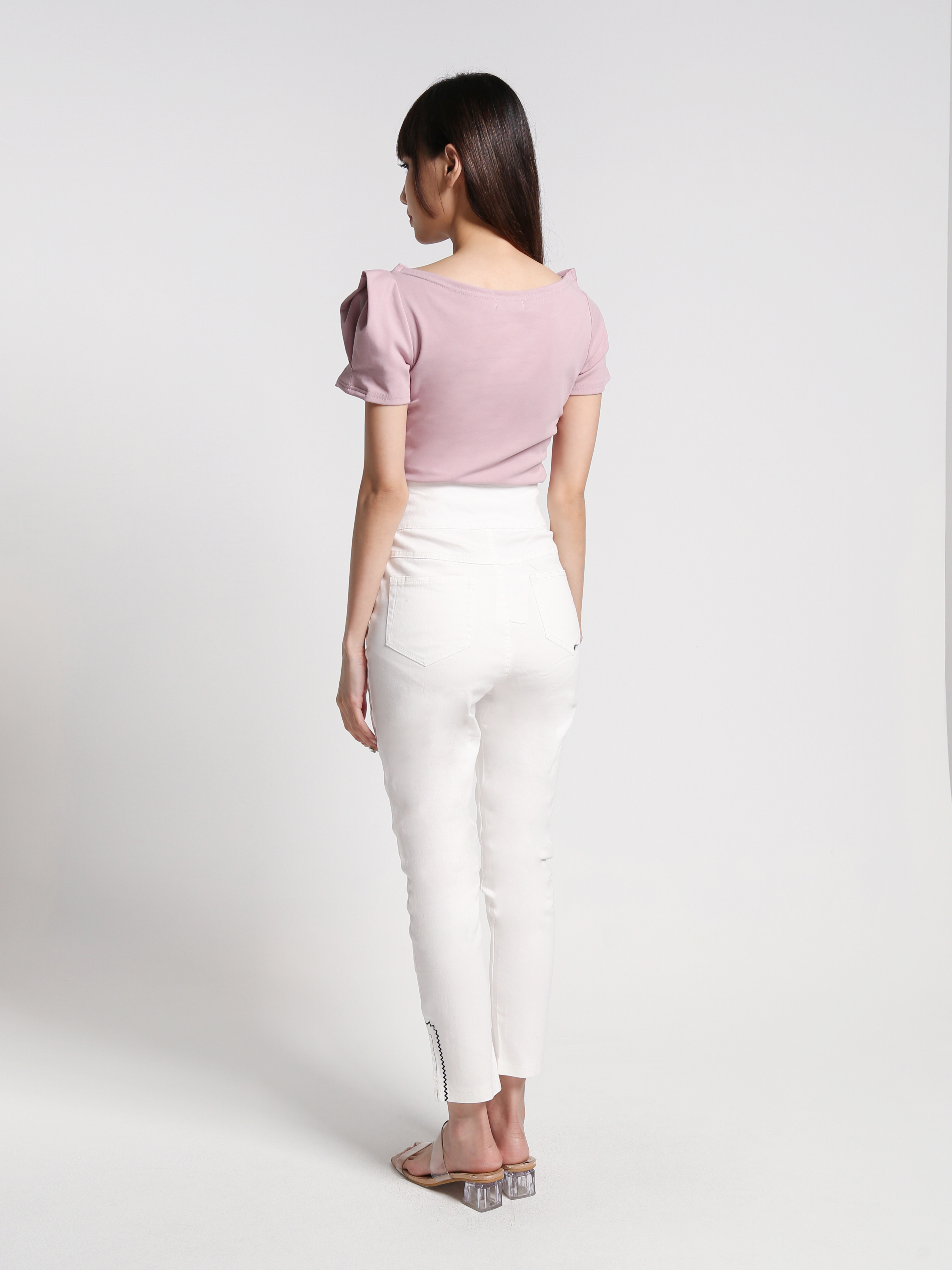 High Waist Side Split Long pants 27094