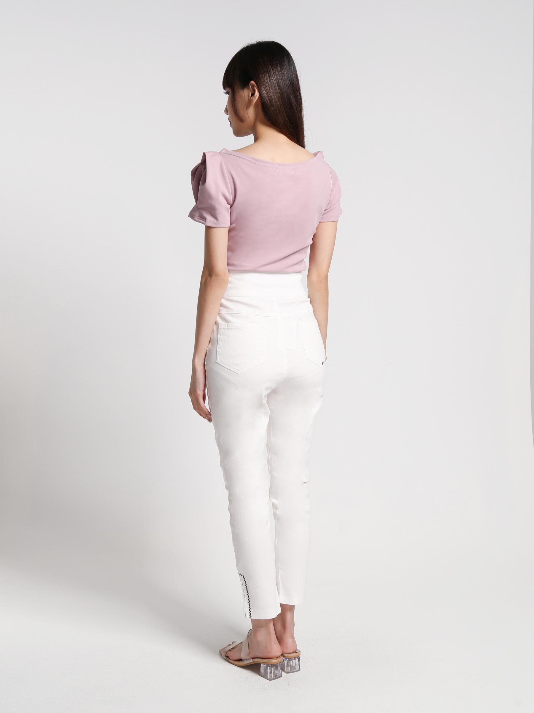 High Waist Side Split Long pants 27094