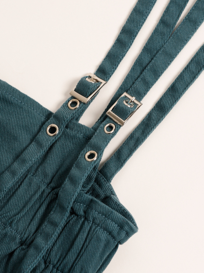 High Waist Front Pocket With Strap Short Pants 27097