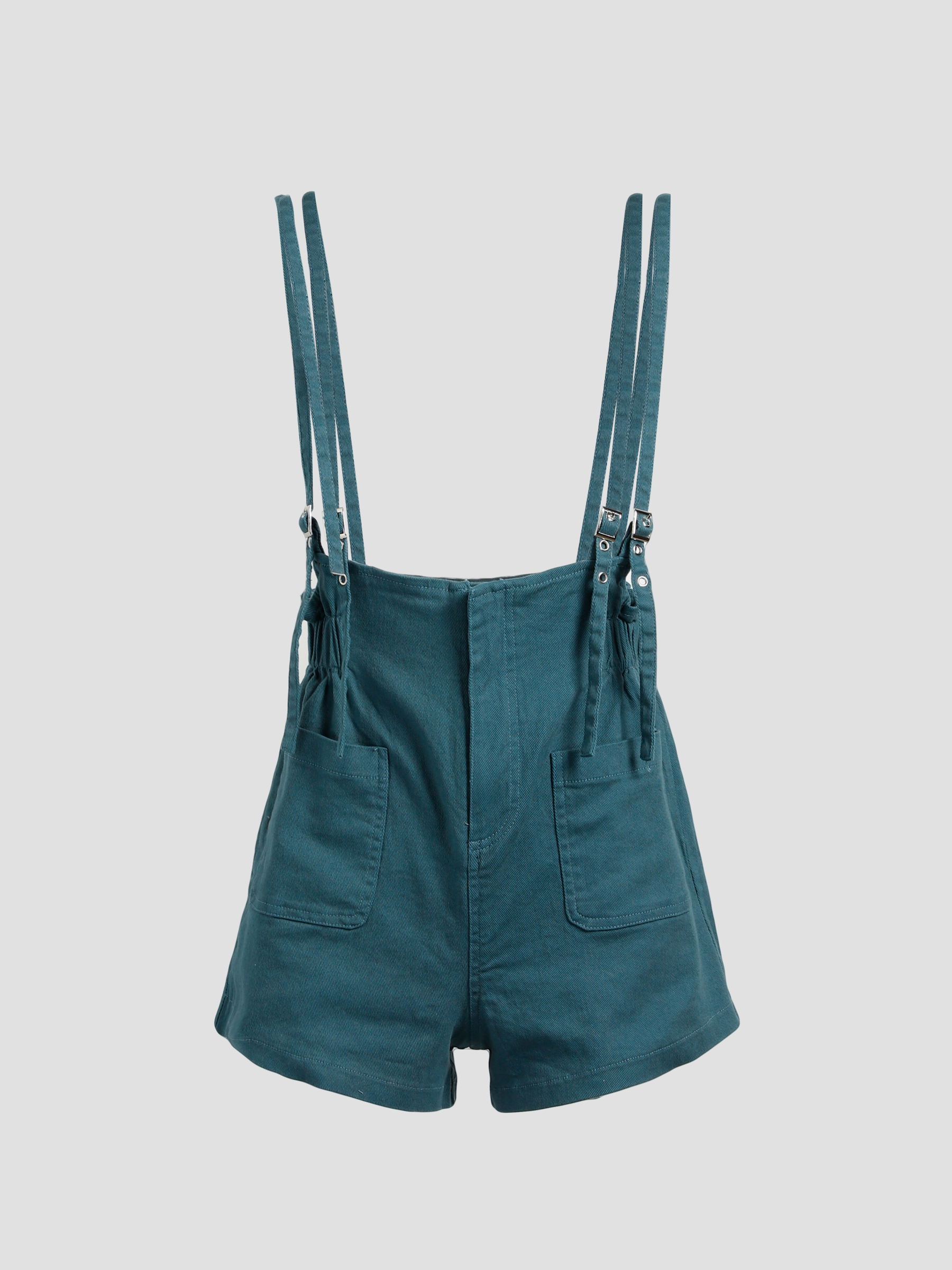 High Waist Front Pocket With Strap Short Pants 27097
