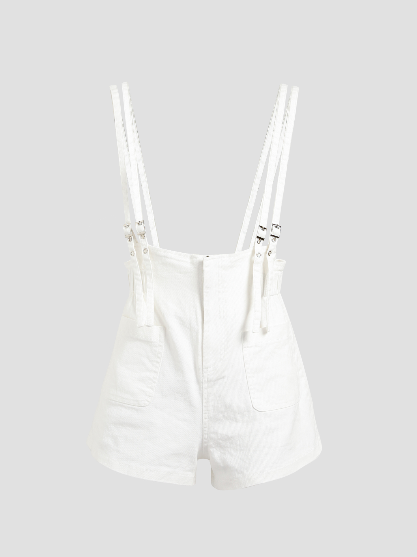 High Waist Front Pocket With Strap Short Pants 27097