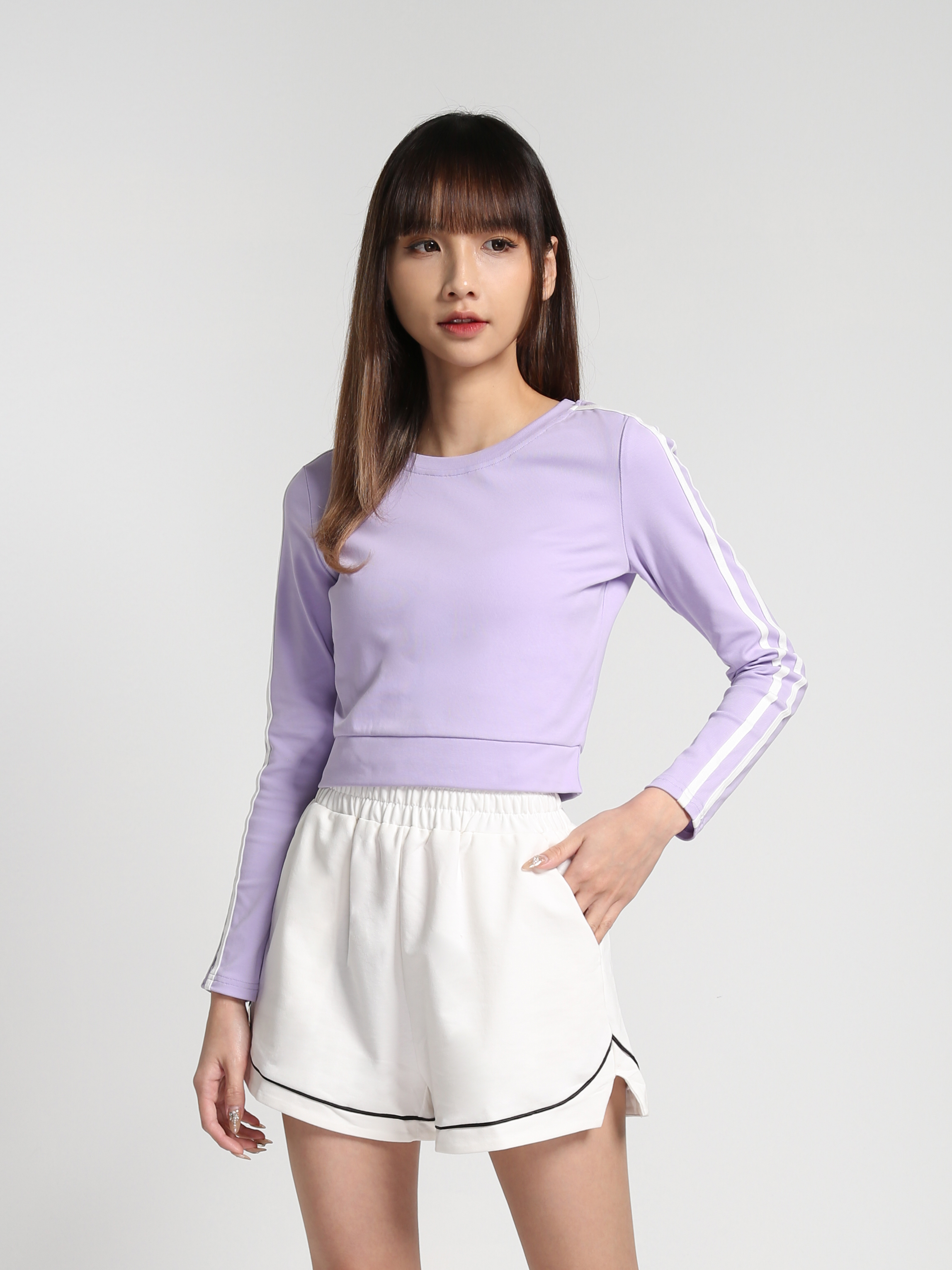 Long Sleeve With Line Top 27166