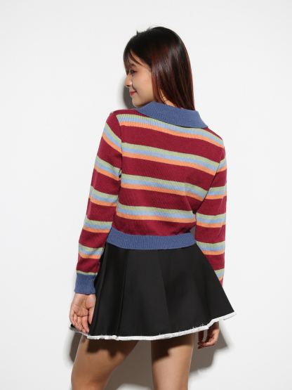 High Waist Pleated Skirt 27351