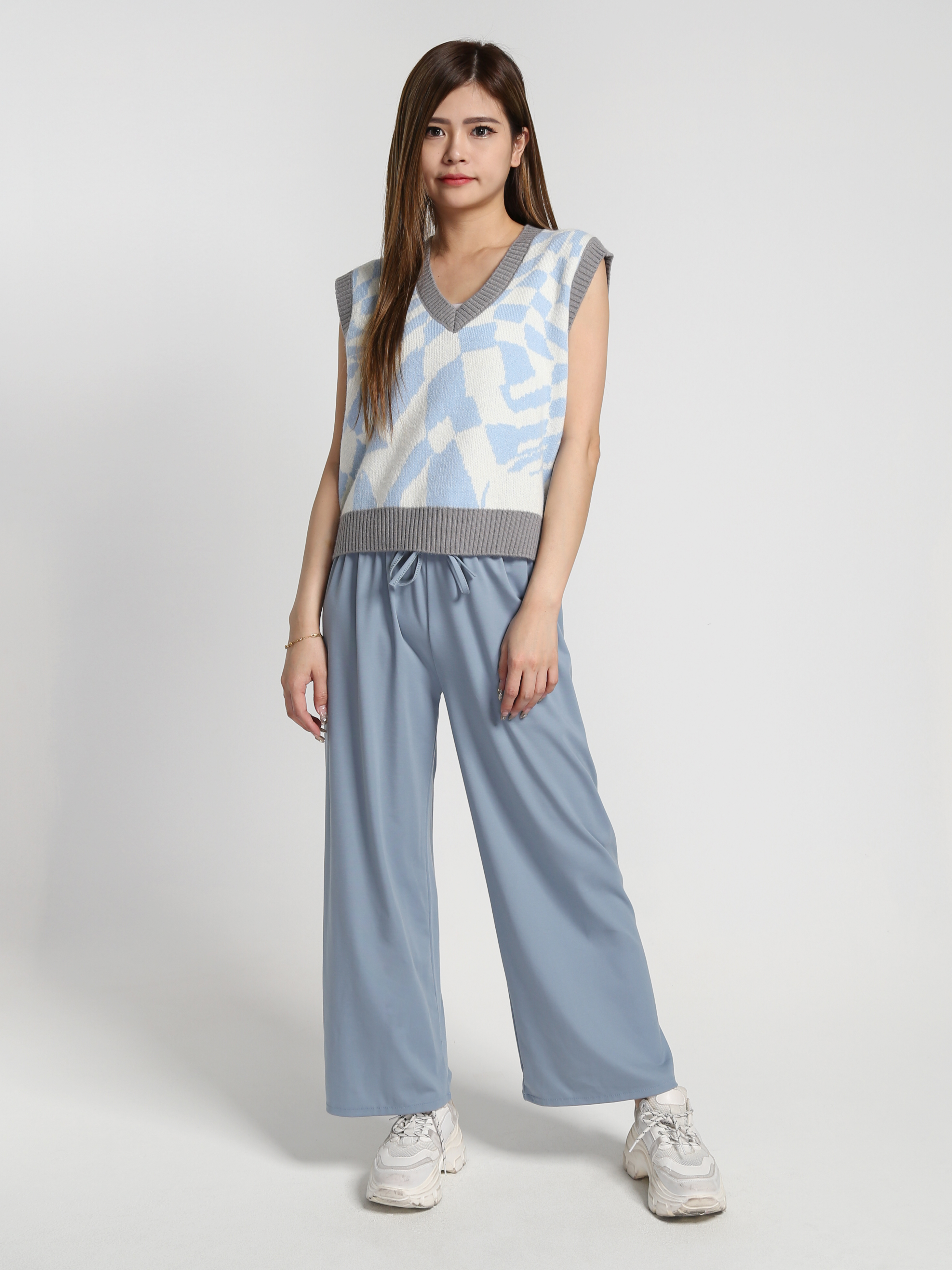 Waist Stretchable Long Pants 27273