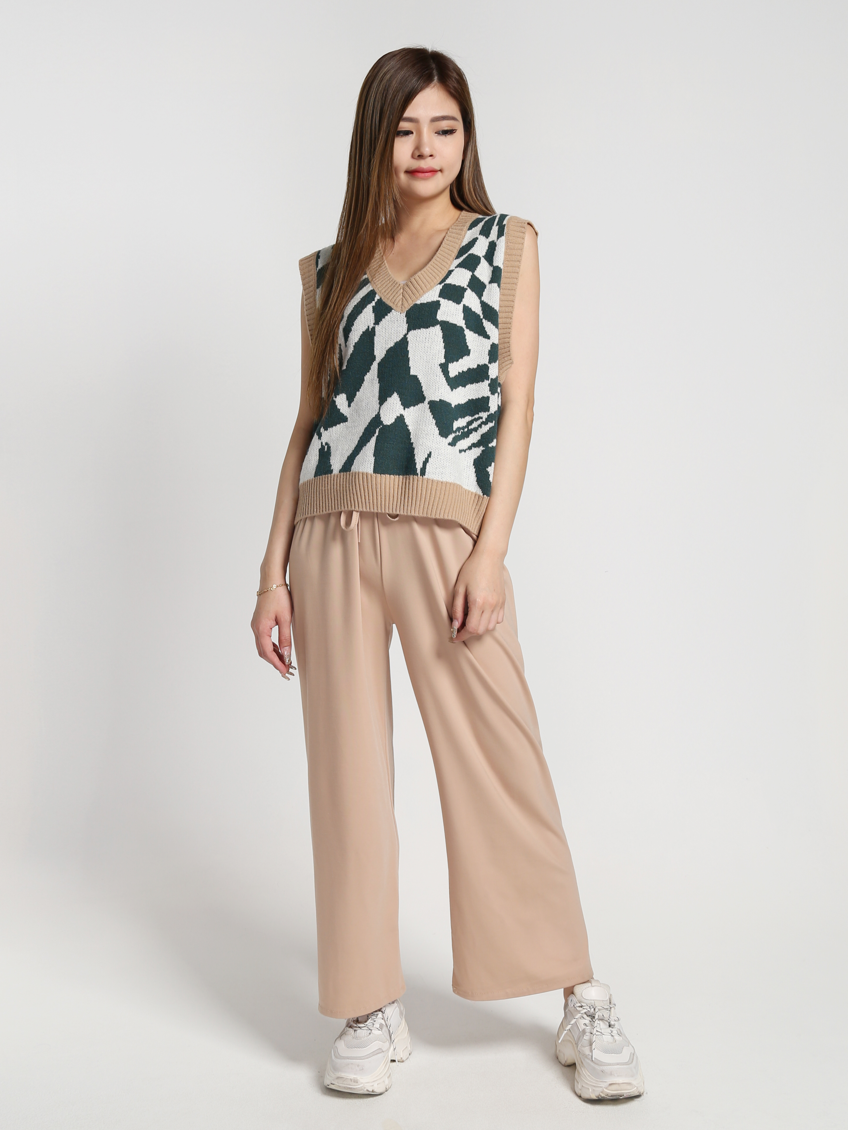 Waist Stretchable Long Pants 27273