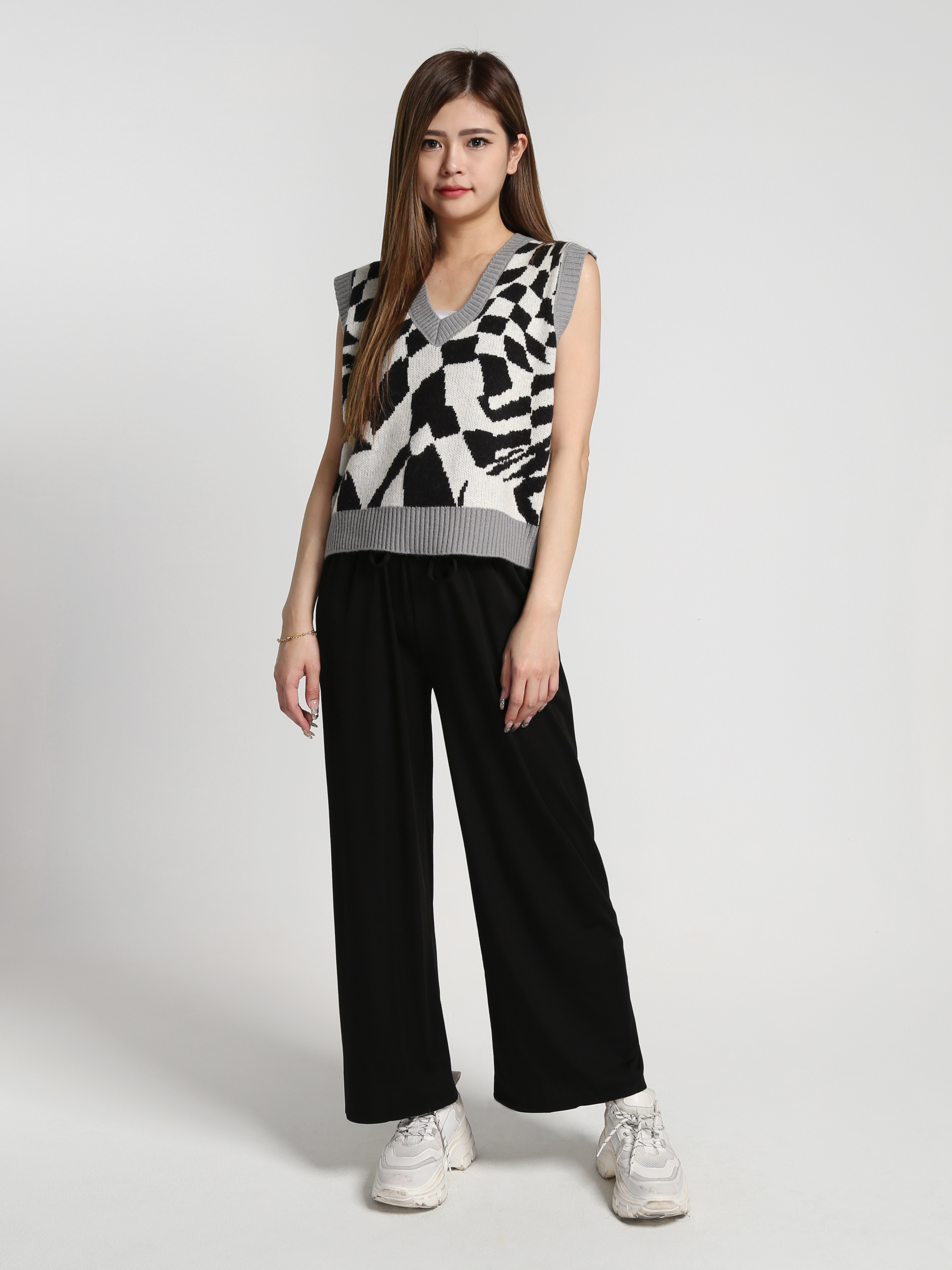 Waist Stretchable Long Pants 27273