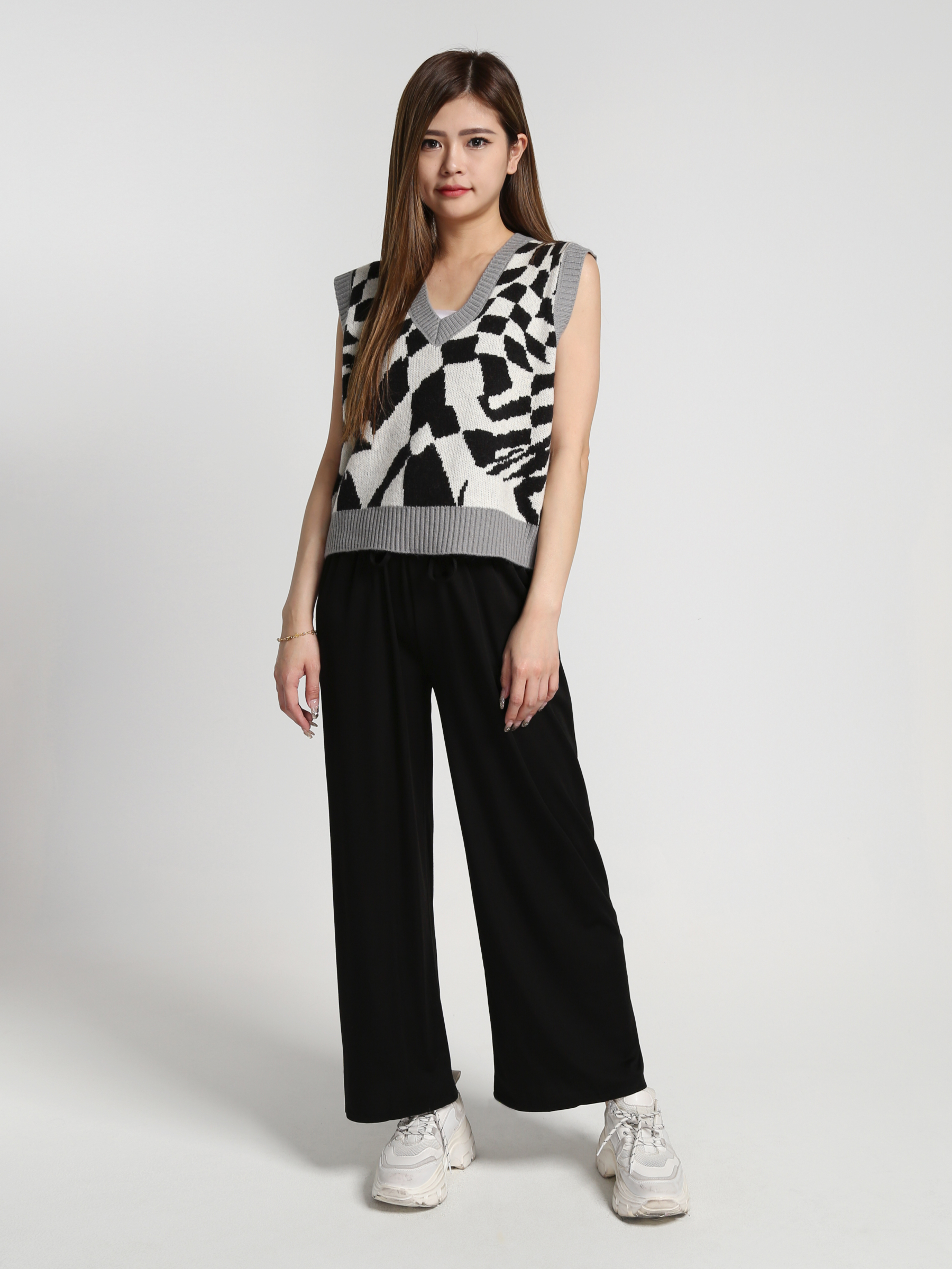 Waist Stretchable Long Pants 27273