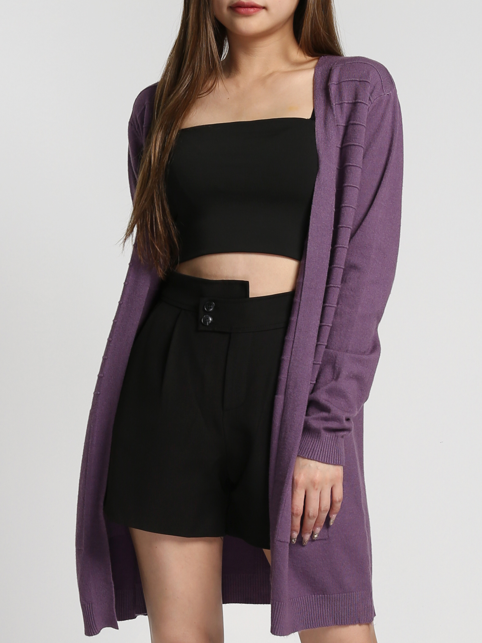 High Waist Side Pocket Short Pants 27211
