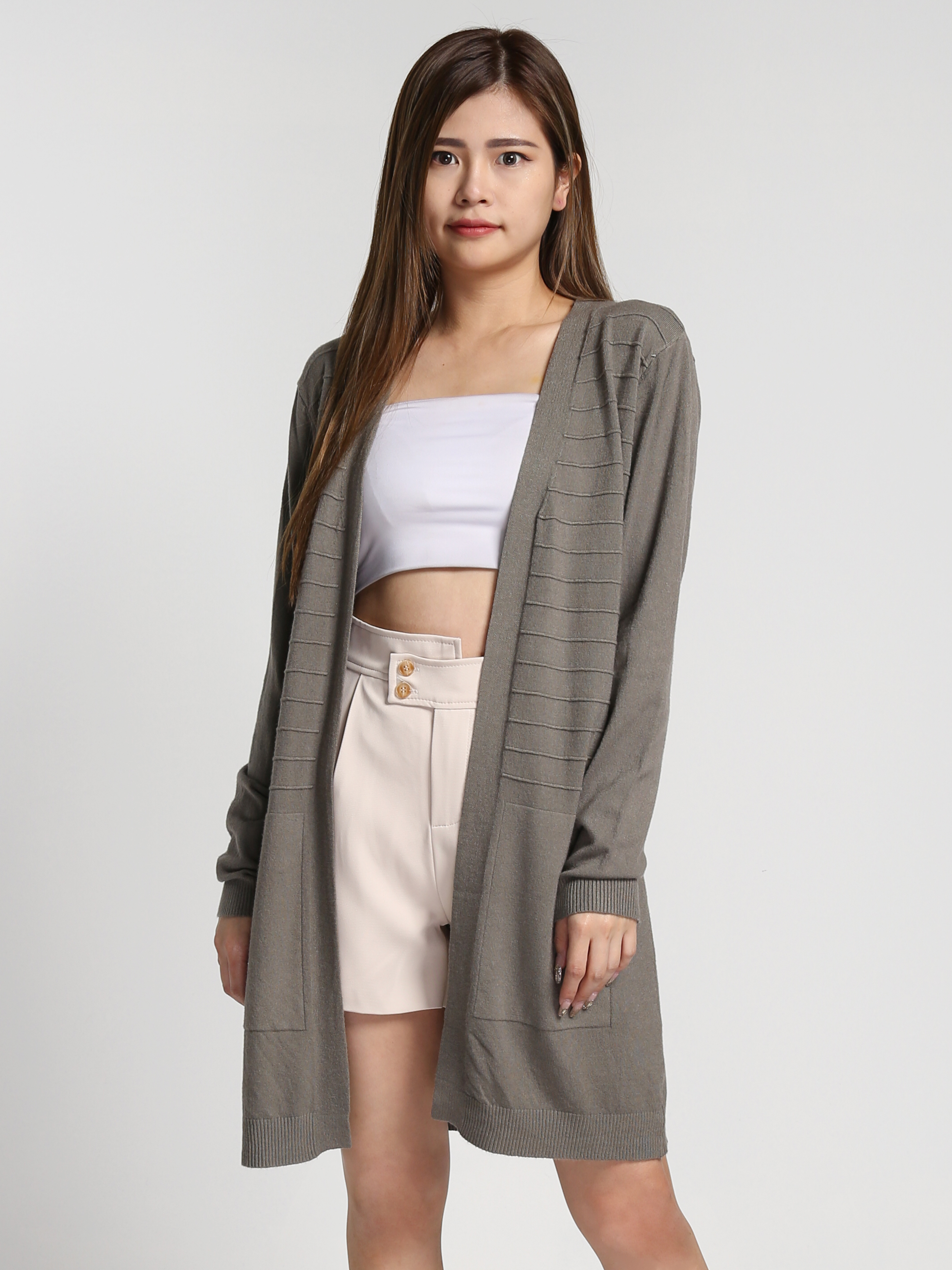 High Waist Side Pocket Short Pants 27211