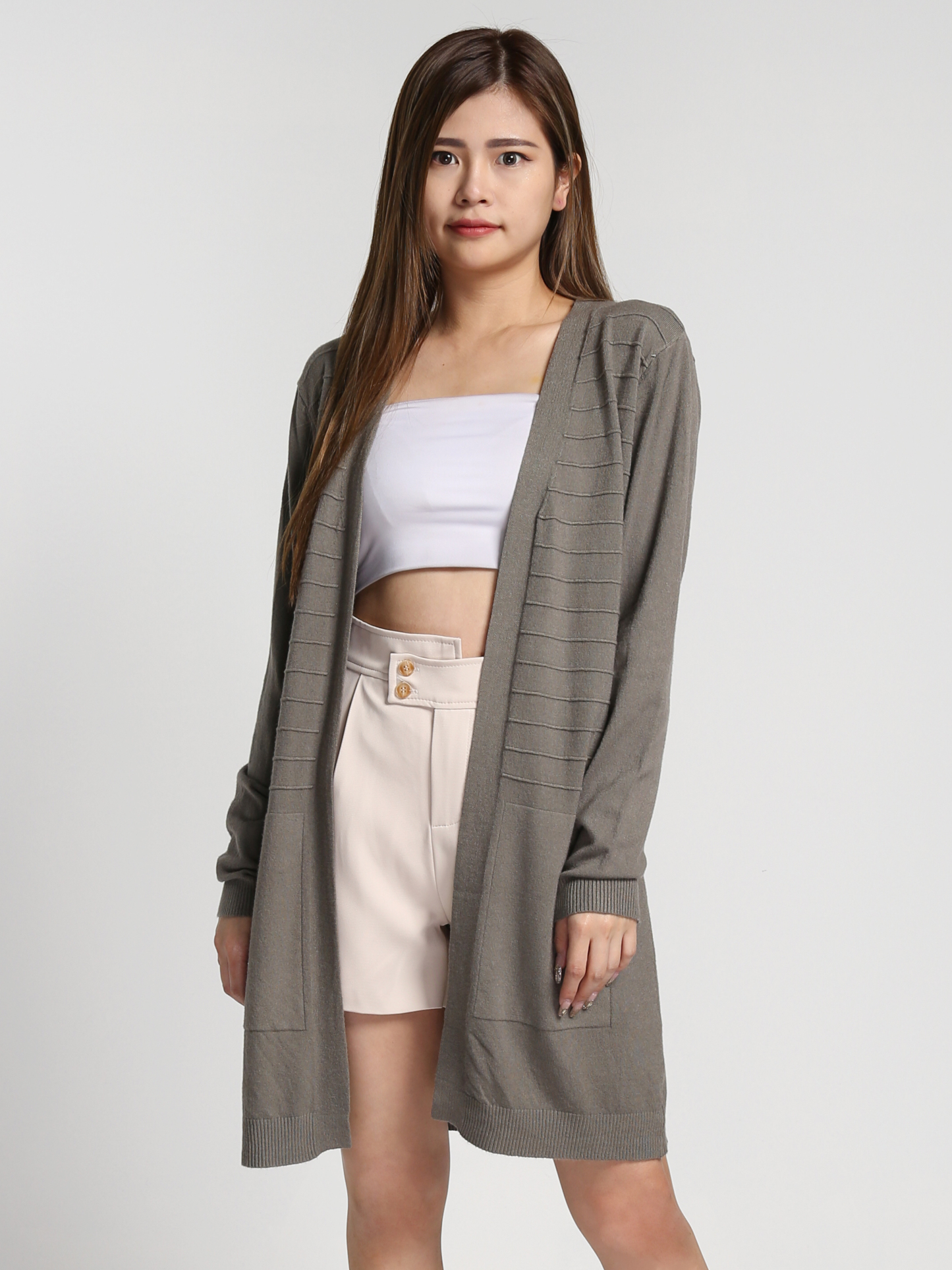 High Waist Side Pocket Short Pants 27211