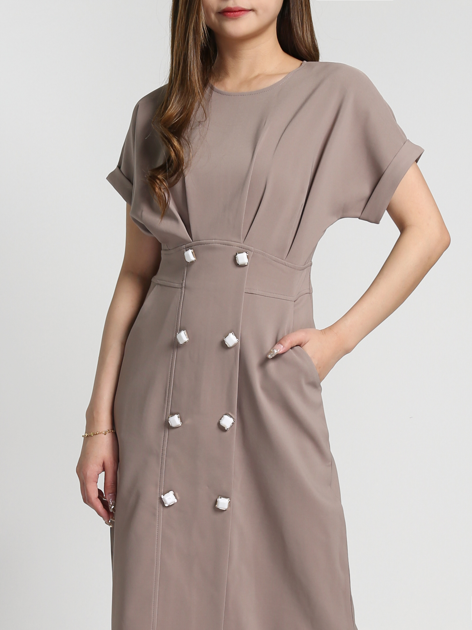 Formal Side Pocket Dress 27288