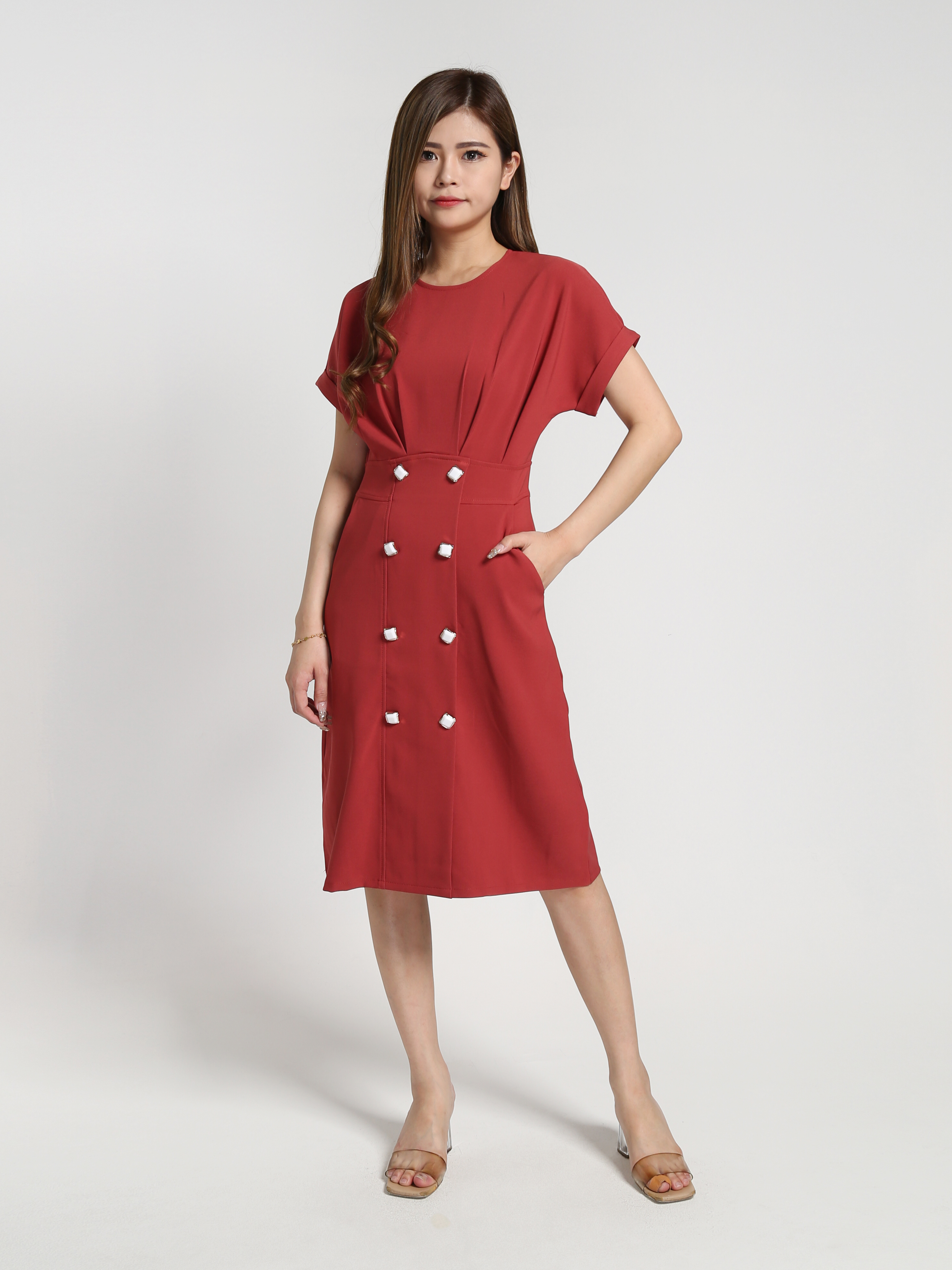 Formal Side Pocket Dress 27288