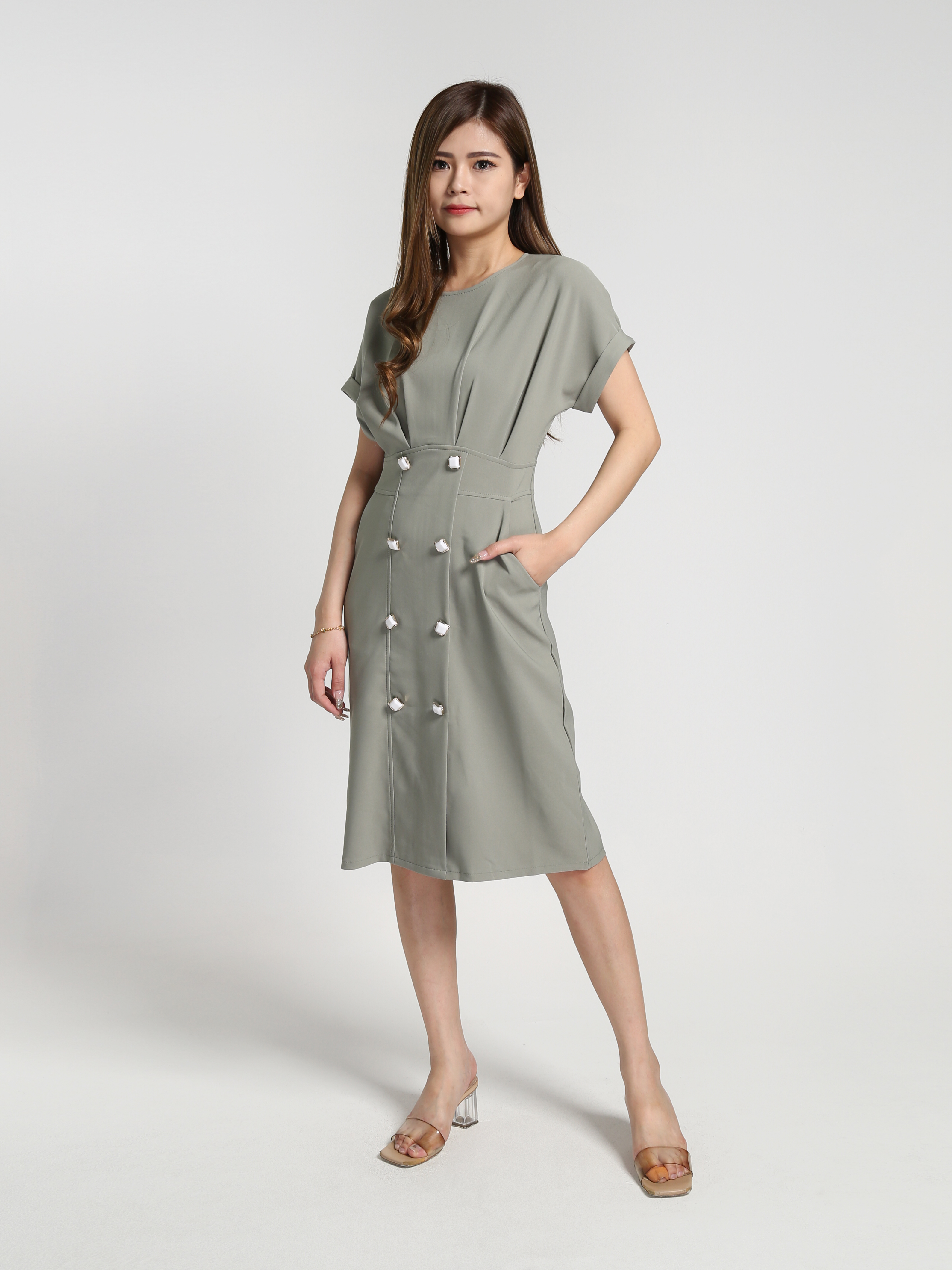 Formal Side Pocket Dress 27288