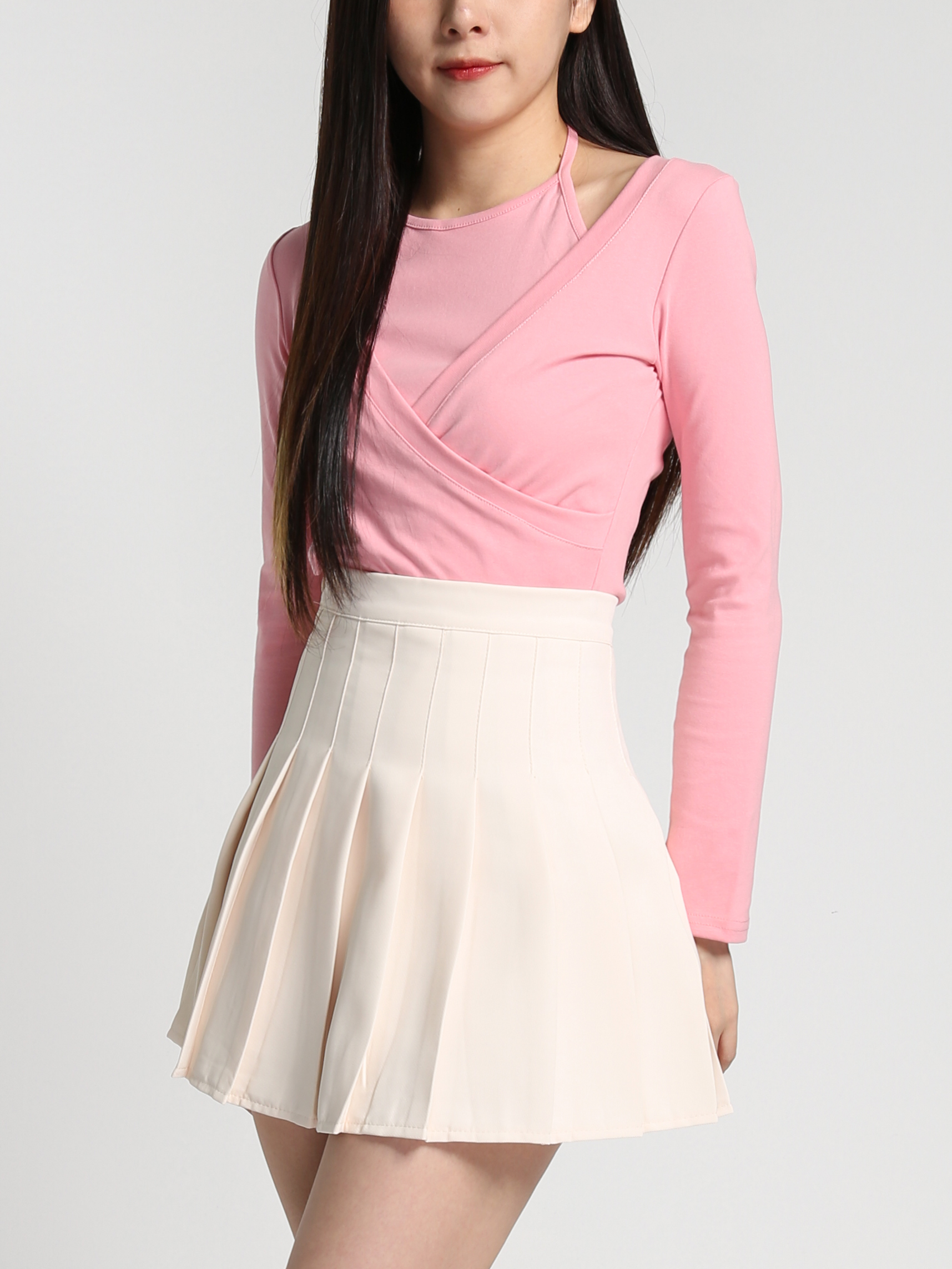 High Waist Pleated Skirt Pants 27277