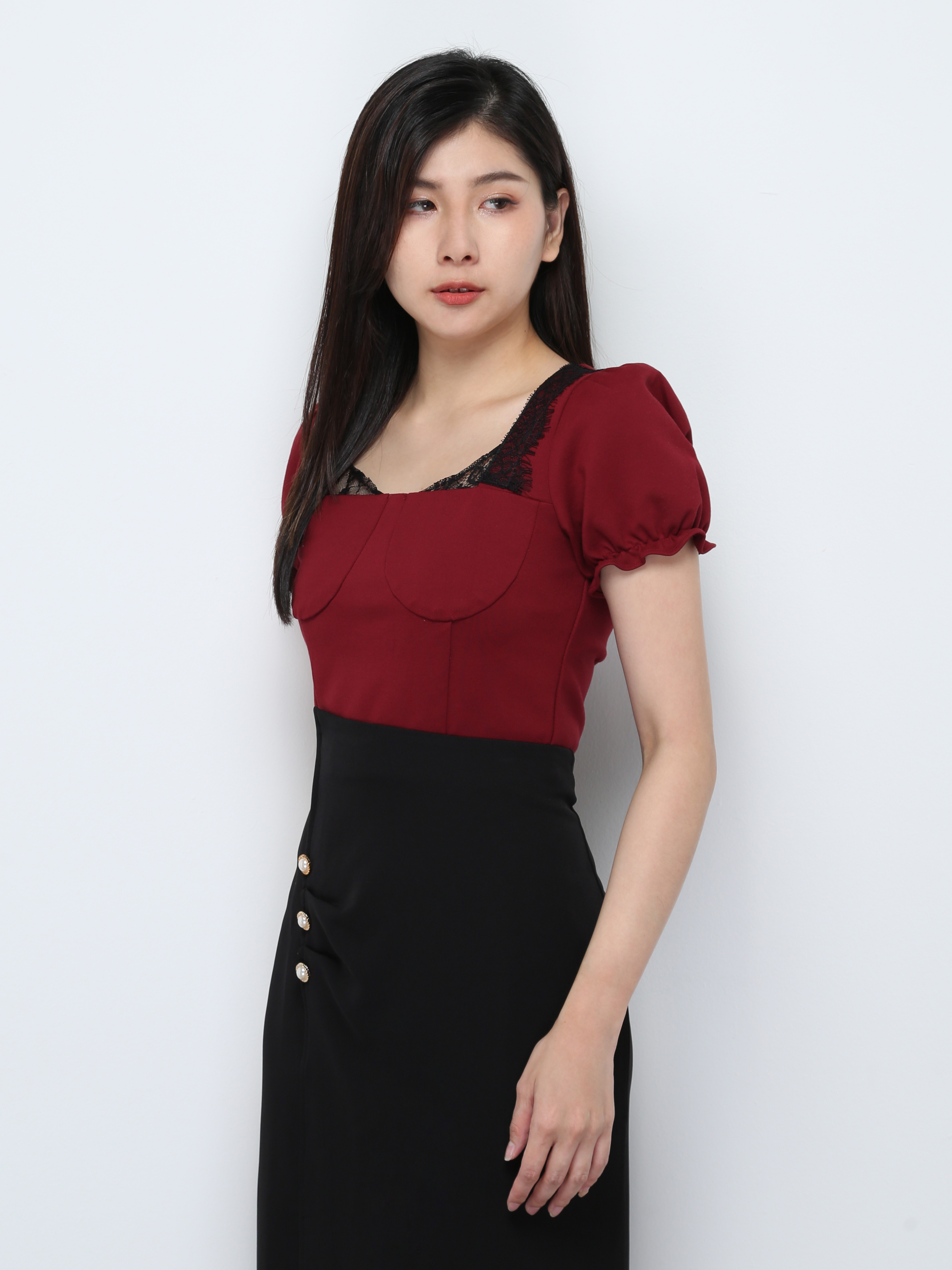 Lace Short Sleeve Top 27296