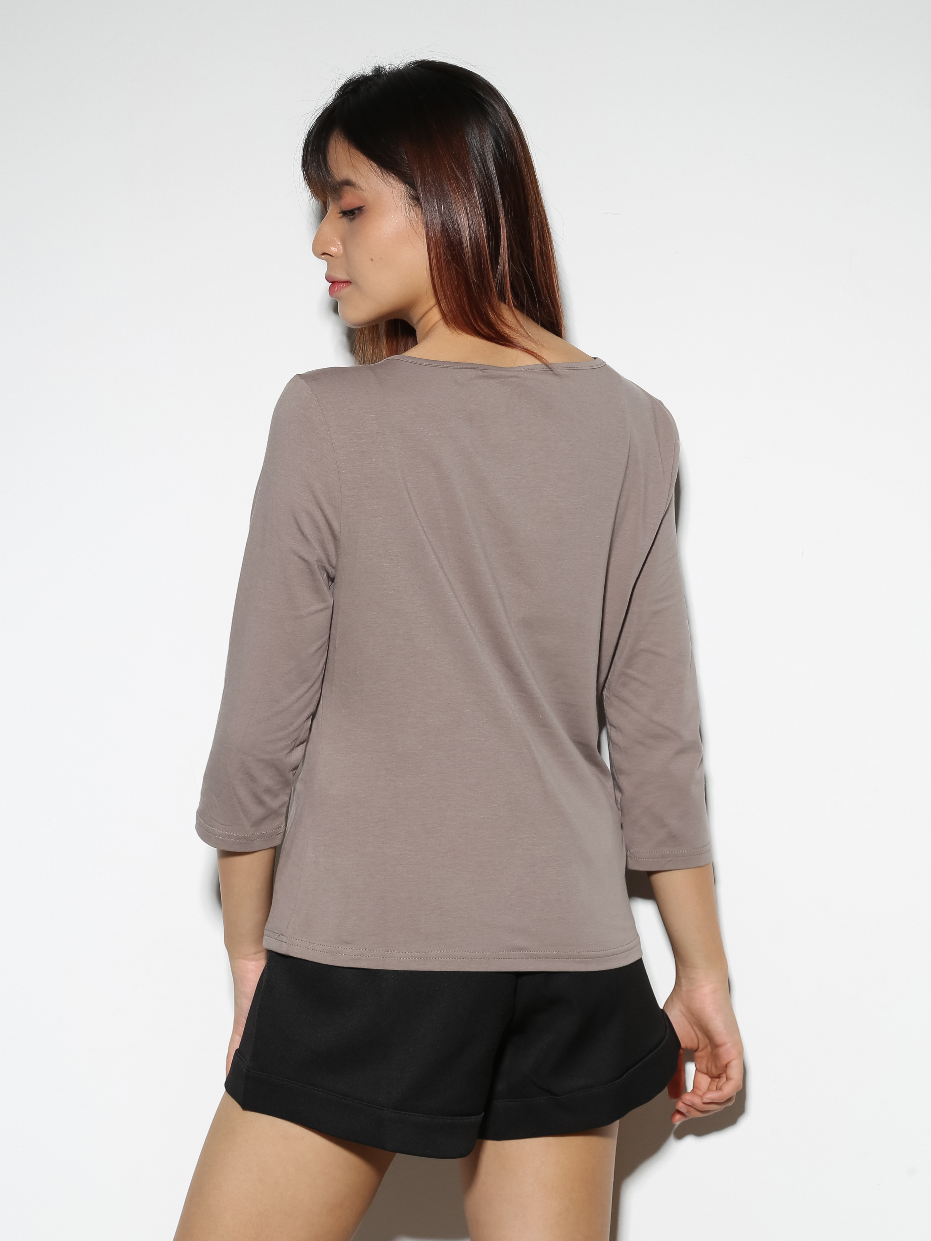 V Neck Plain Top 27309