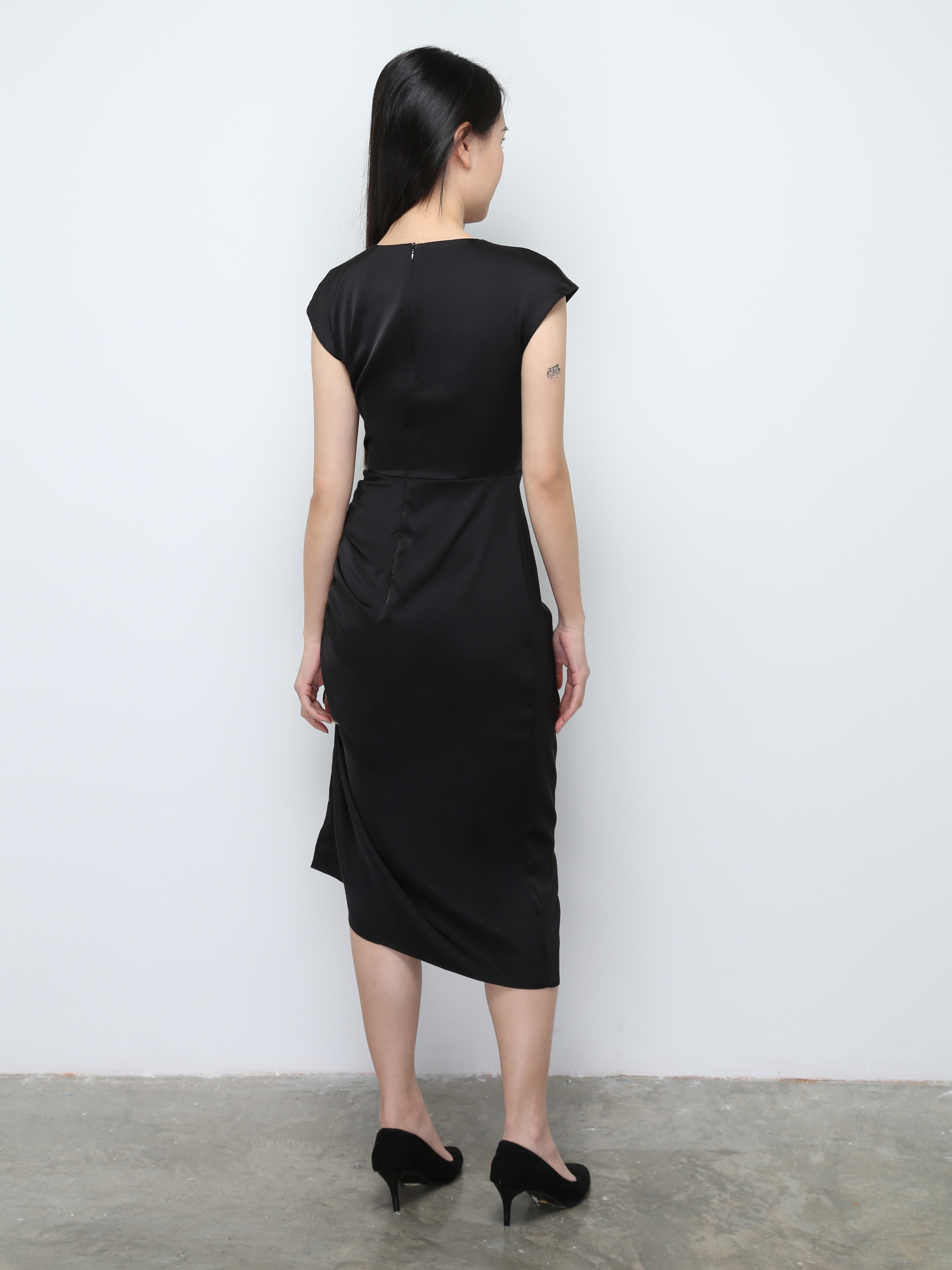 Side Drawstring Elegant Dress 27332