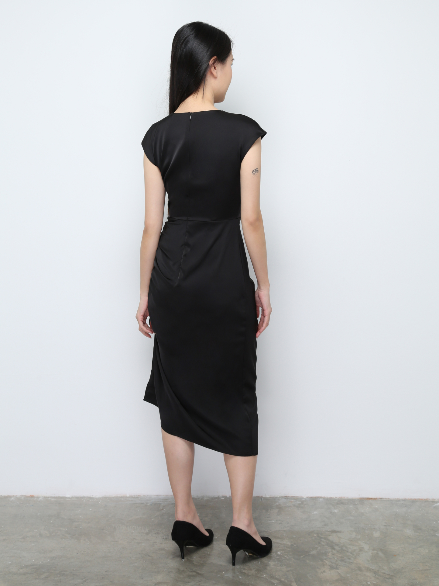 Side Drawstring Elegant Dress 27332