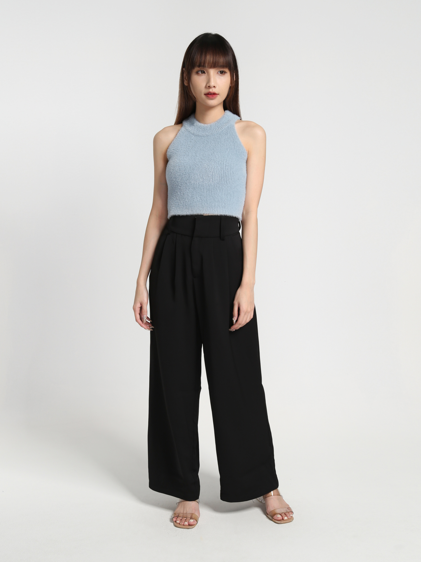High Waist Wide Leg Long Pants 27429