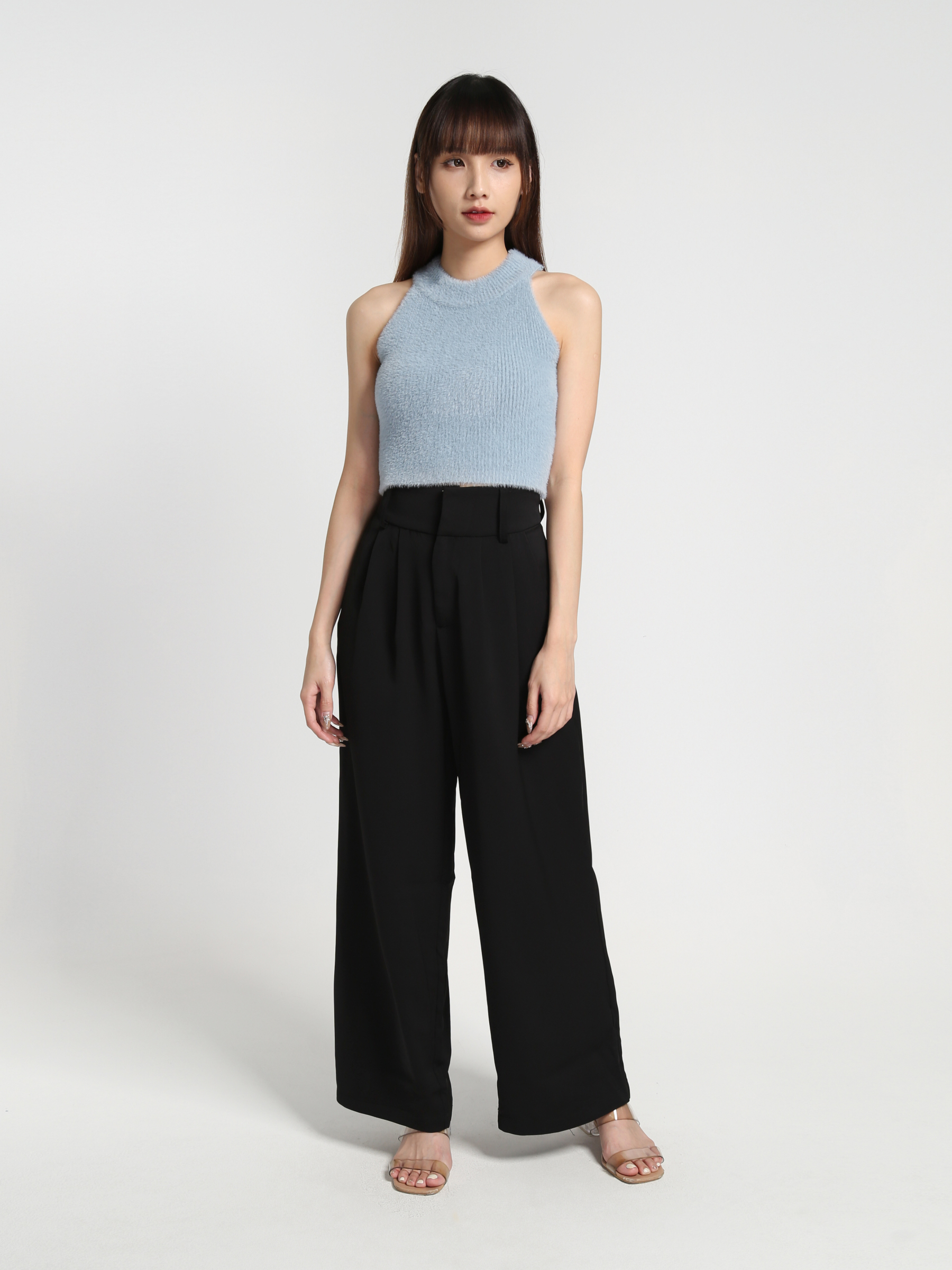 High Waist Wide Leg Long Pants 27429