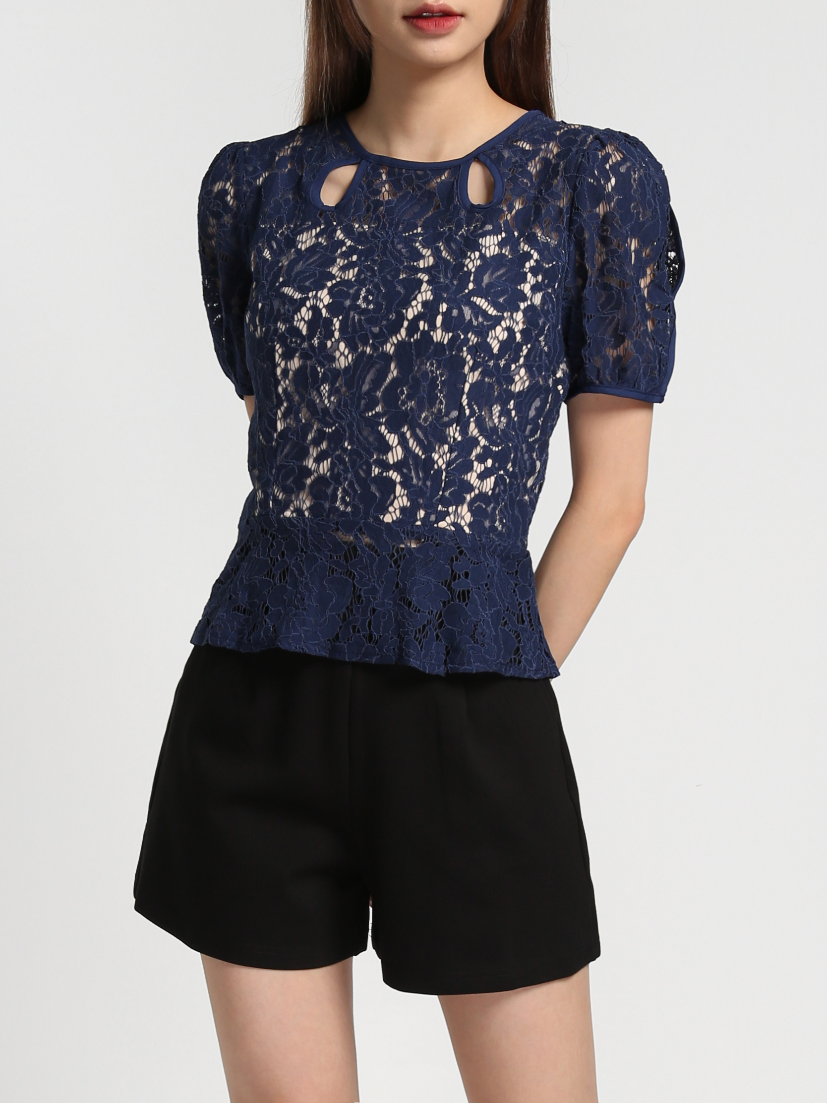 Two Tone lace Set 27366