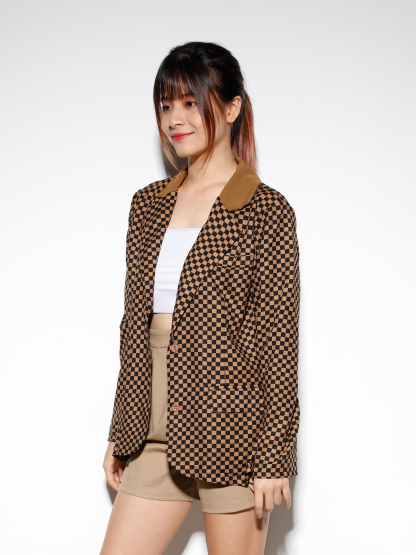 Checker Long Sleeve Outerwear 27384