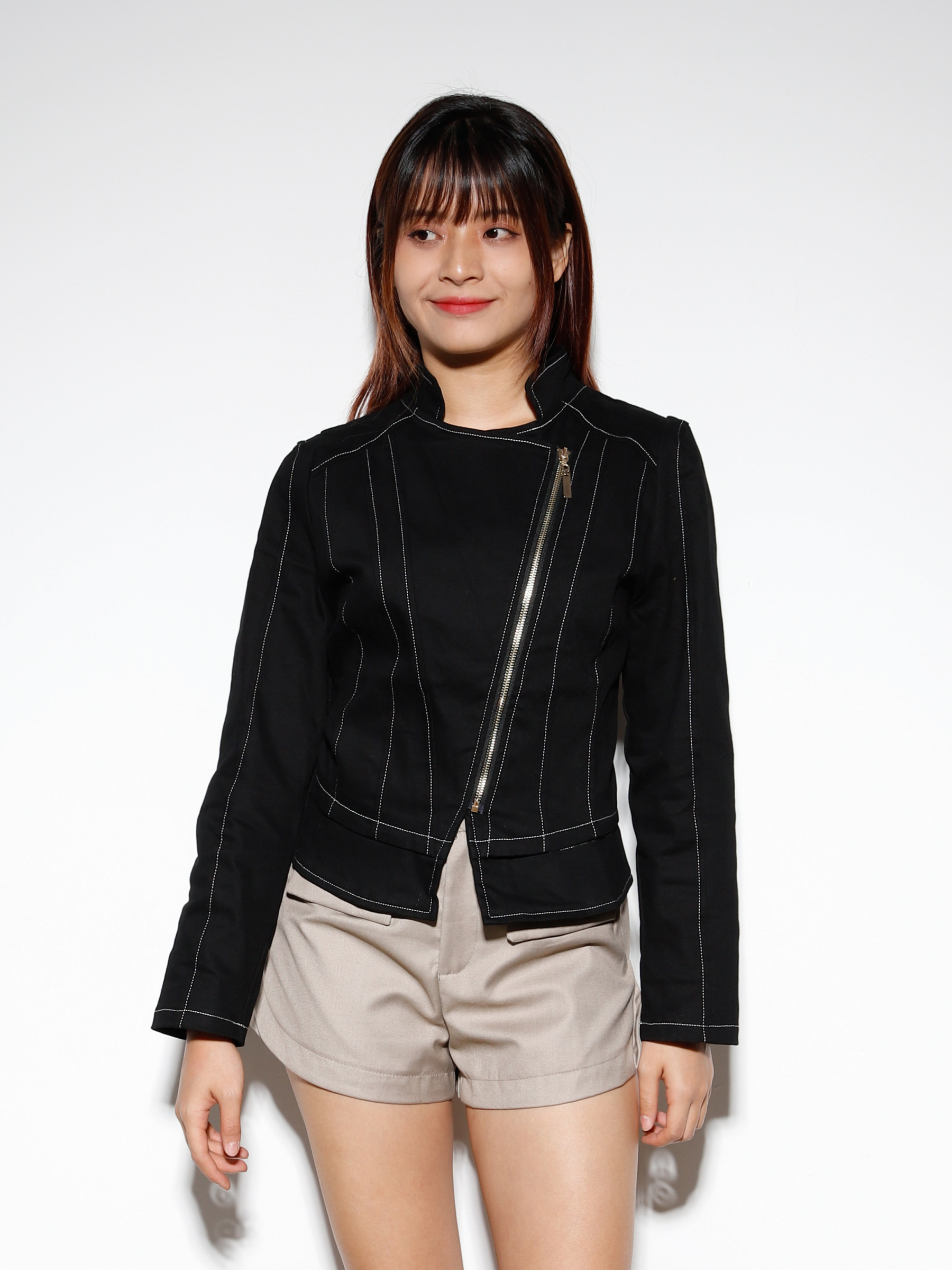 Front Zip Long Sleeve Jacket 27458