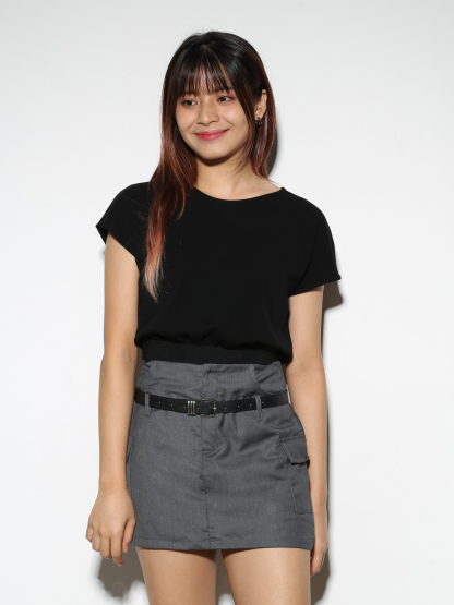 Side Pocket With Belt Skirt 27586