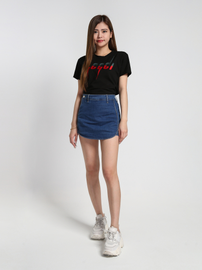 Denim Wrap Short Pants 27446
