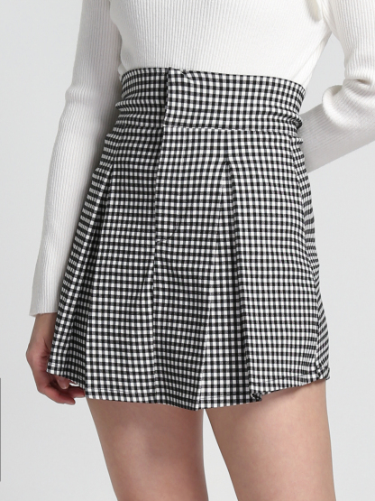 High Waist Pleated Skirt Pants 27510 (SO)