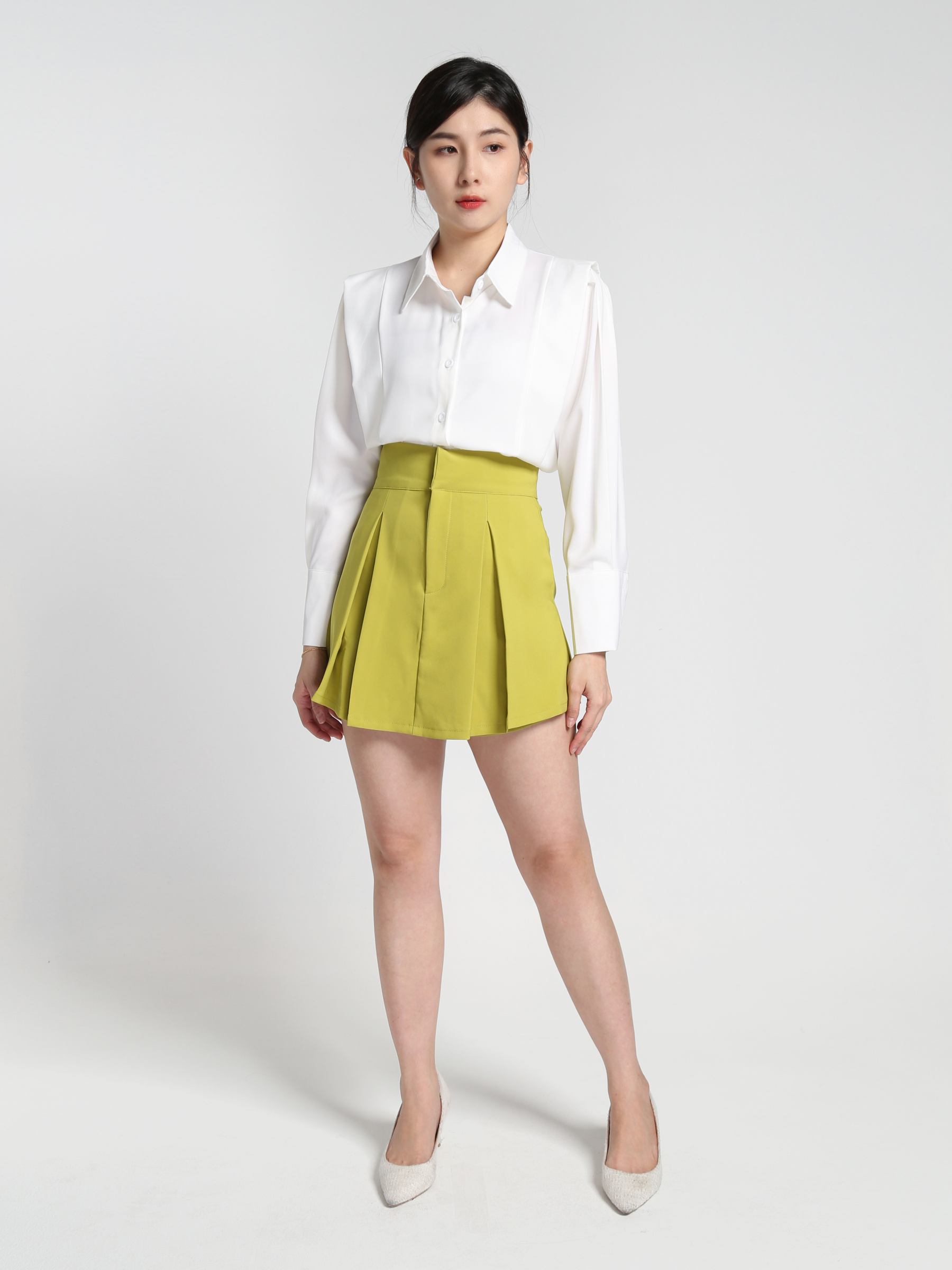 High Waist Pleated Skirt Pants 27510 (SO)