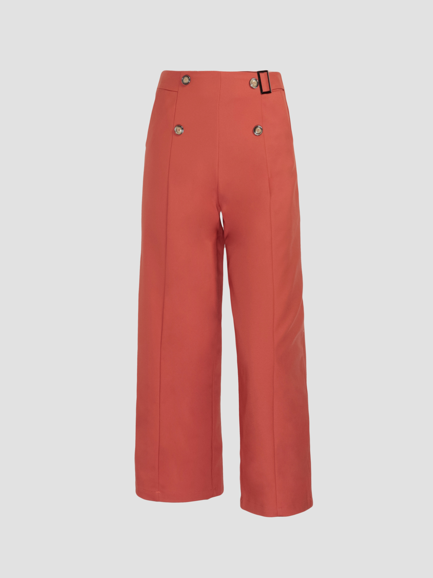 High Waist Side Pocket Long Pants 27513