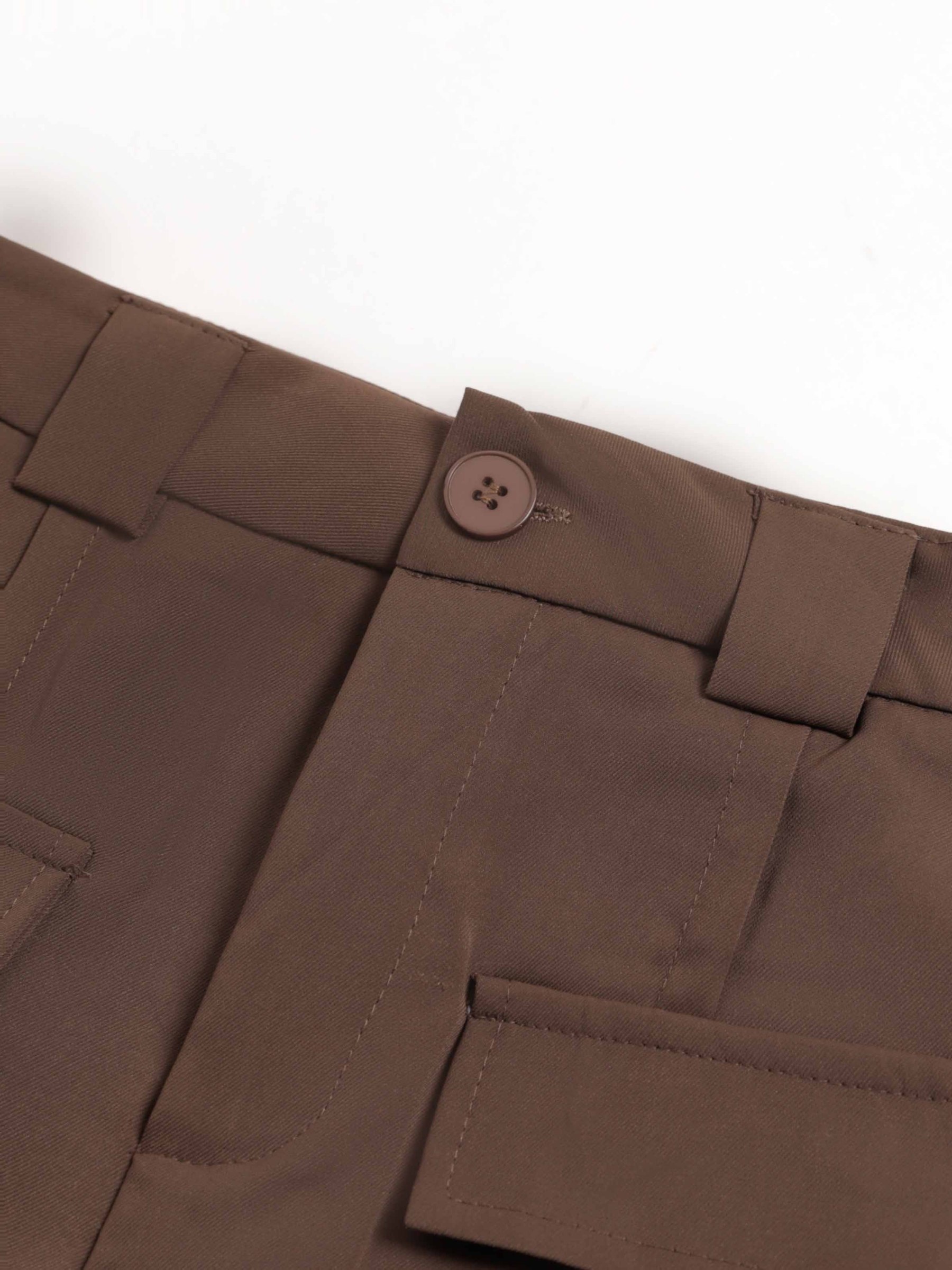 Front Button And Pocket Long Pant 27536