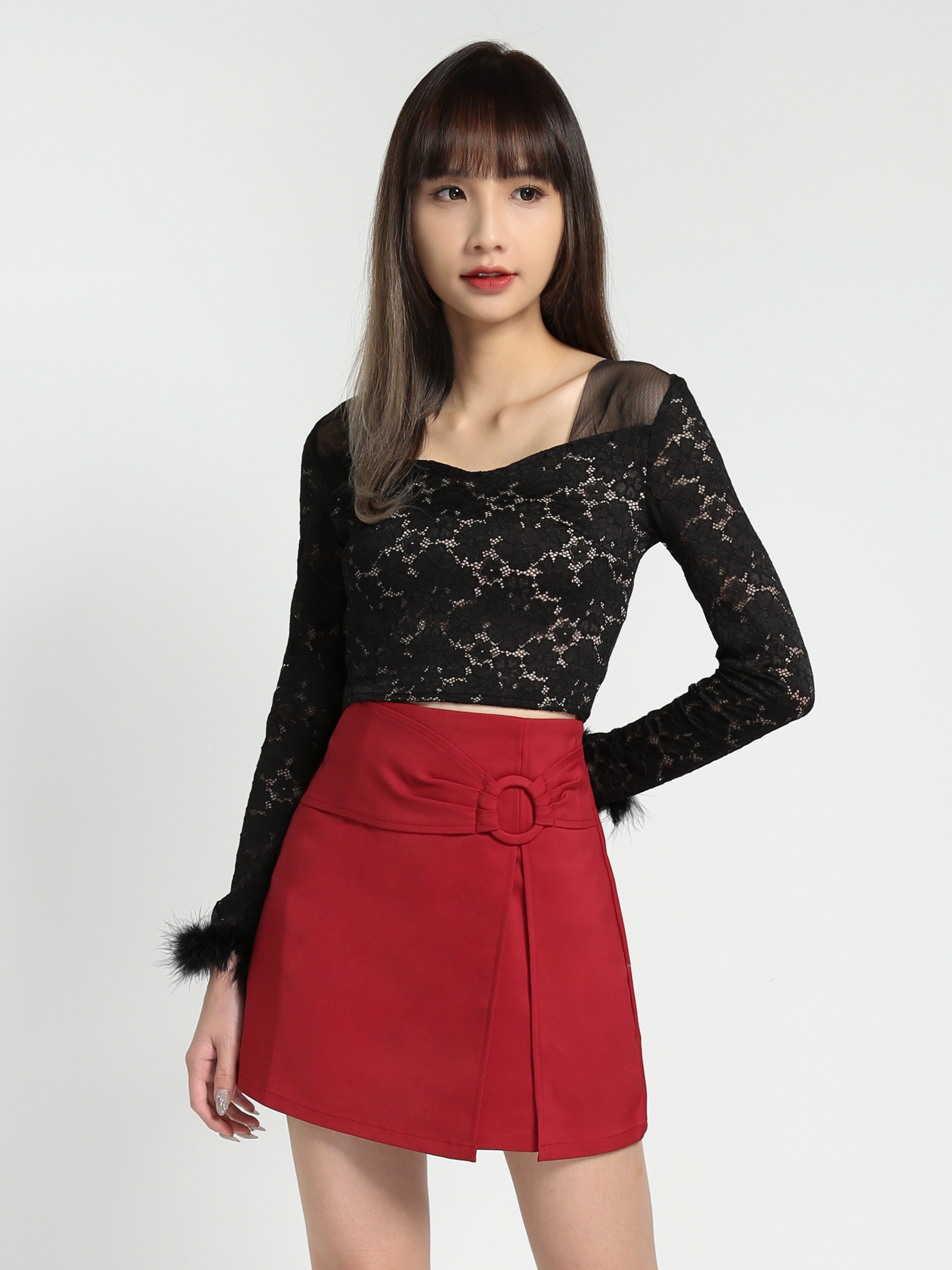 Lace Long Sleeve Top 27550