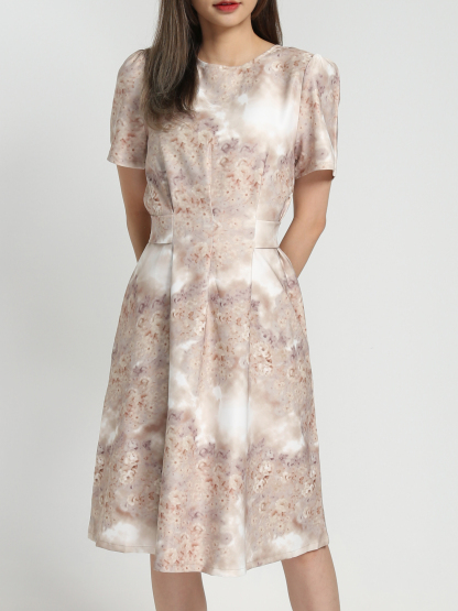 Eyelet Short Sleeve Dress 27551