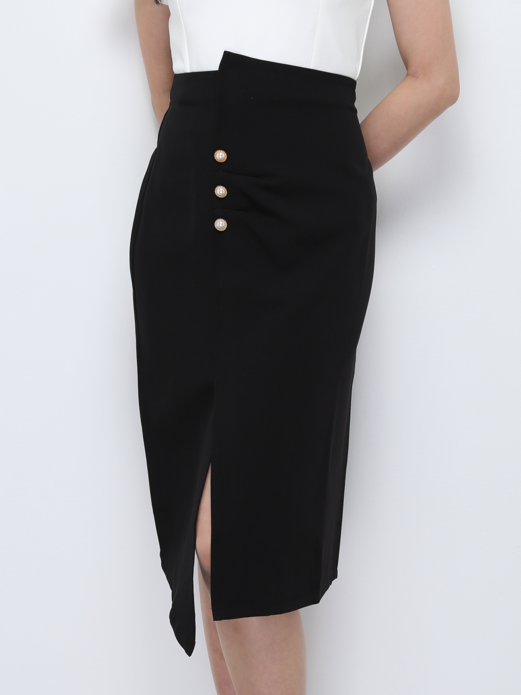 High Waist Irregular Long Skirt 27264