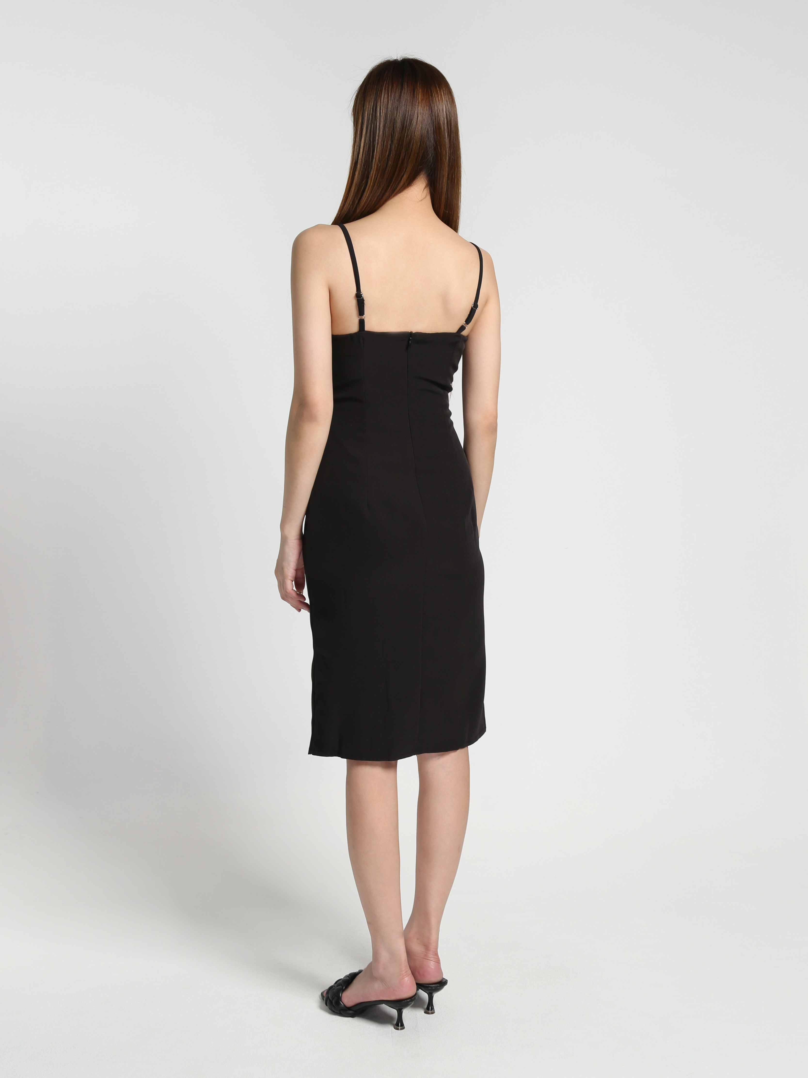 Elegant Sleeveless Twist With Split Dress 27633