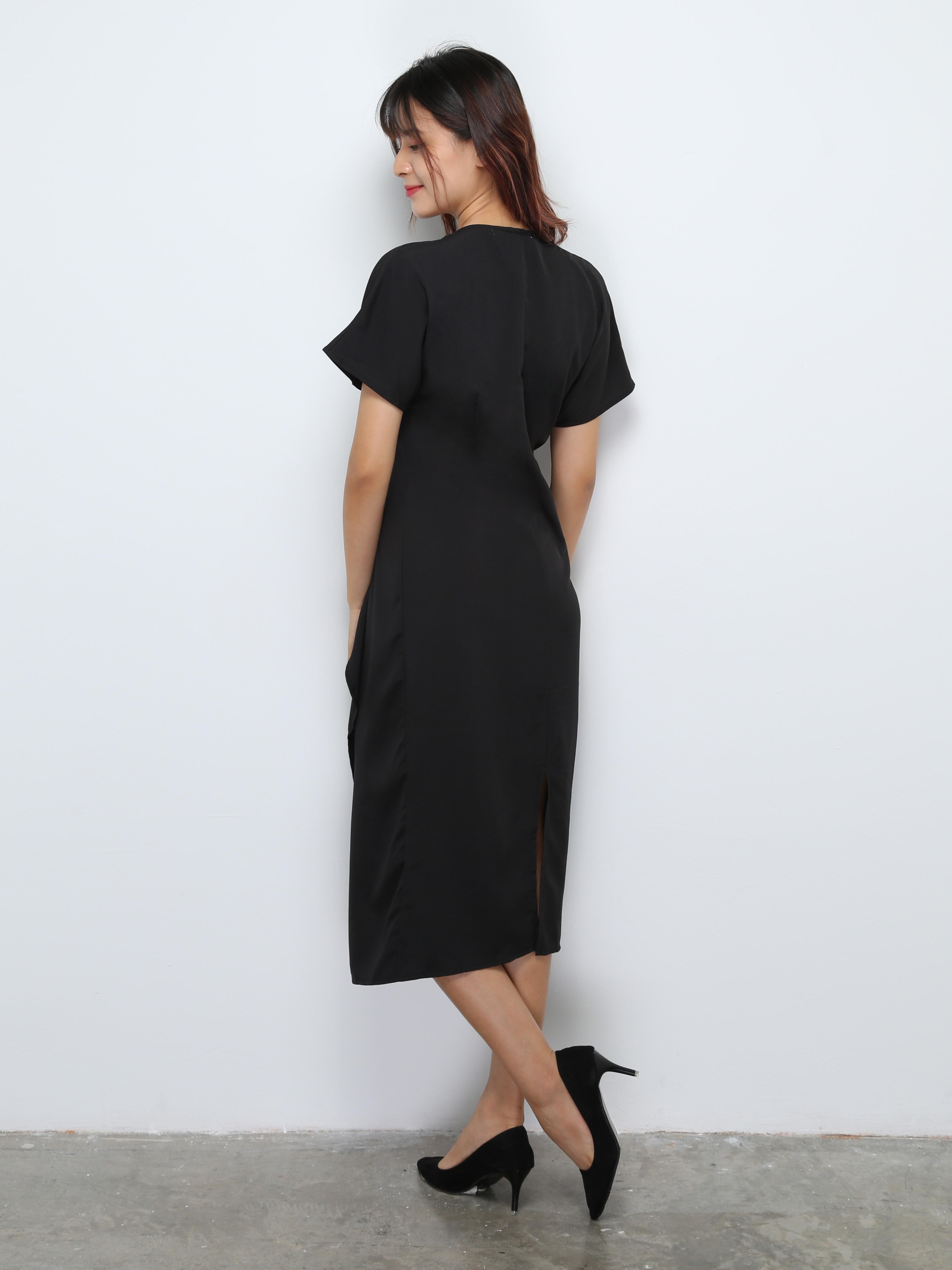 Wrap With Button Dress 27692