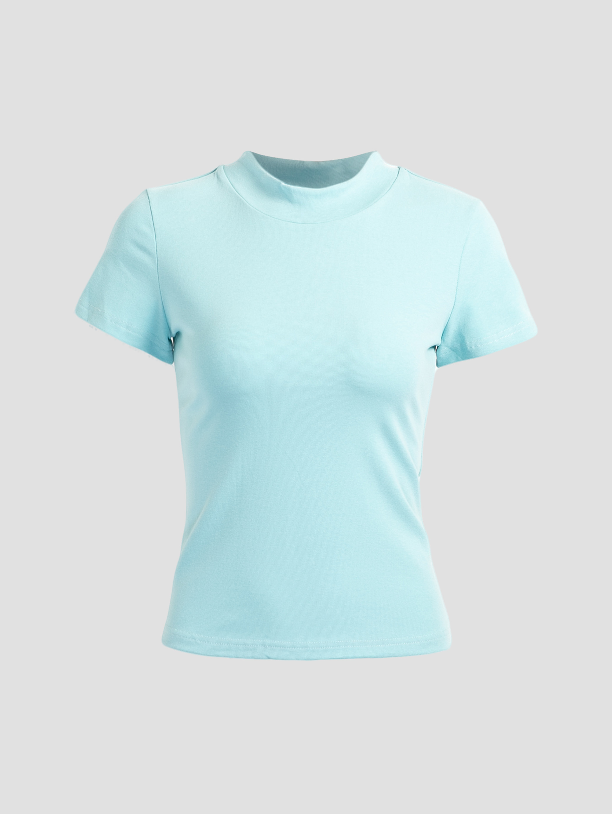 Turtle Neck Plain Top 27750