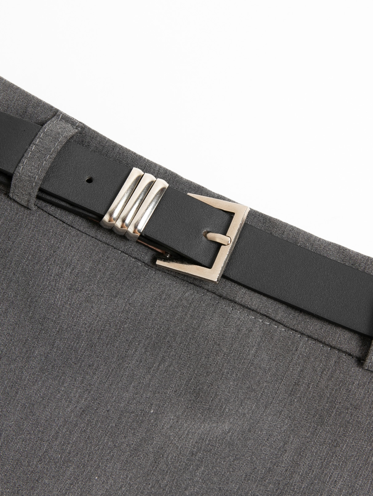 High Waist Side Pocekt With Belt Skirt 27761