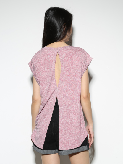 Cap Sleeve Back Hole With Spilt Top 27830