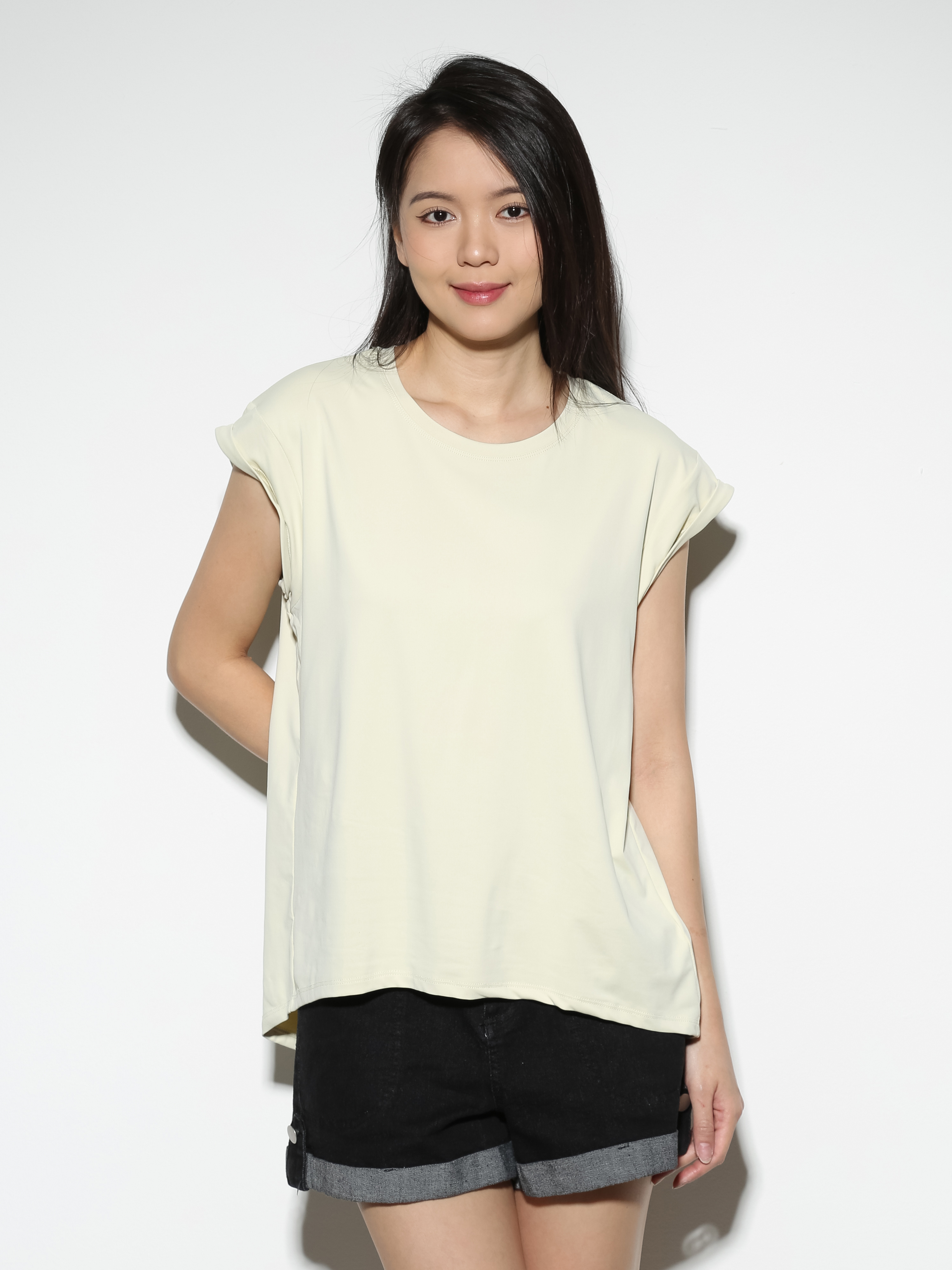 Cap Sleeve Back Hole With Spilt Top 27830