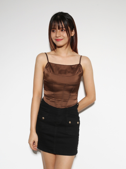 Sleeveless Fake Two Piece Top 27862
