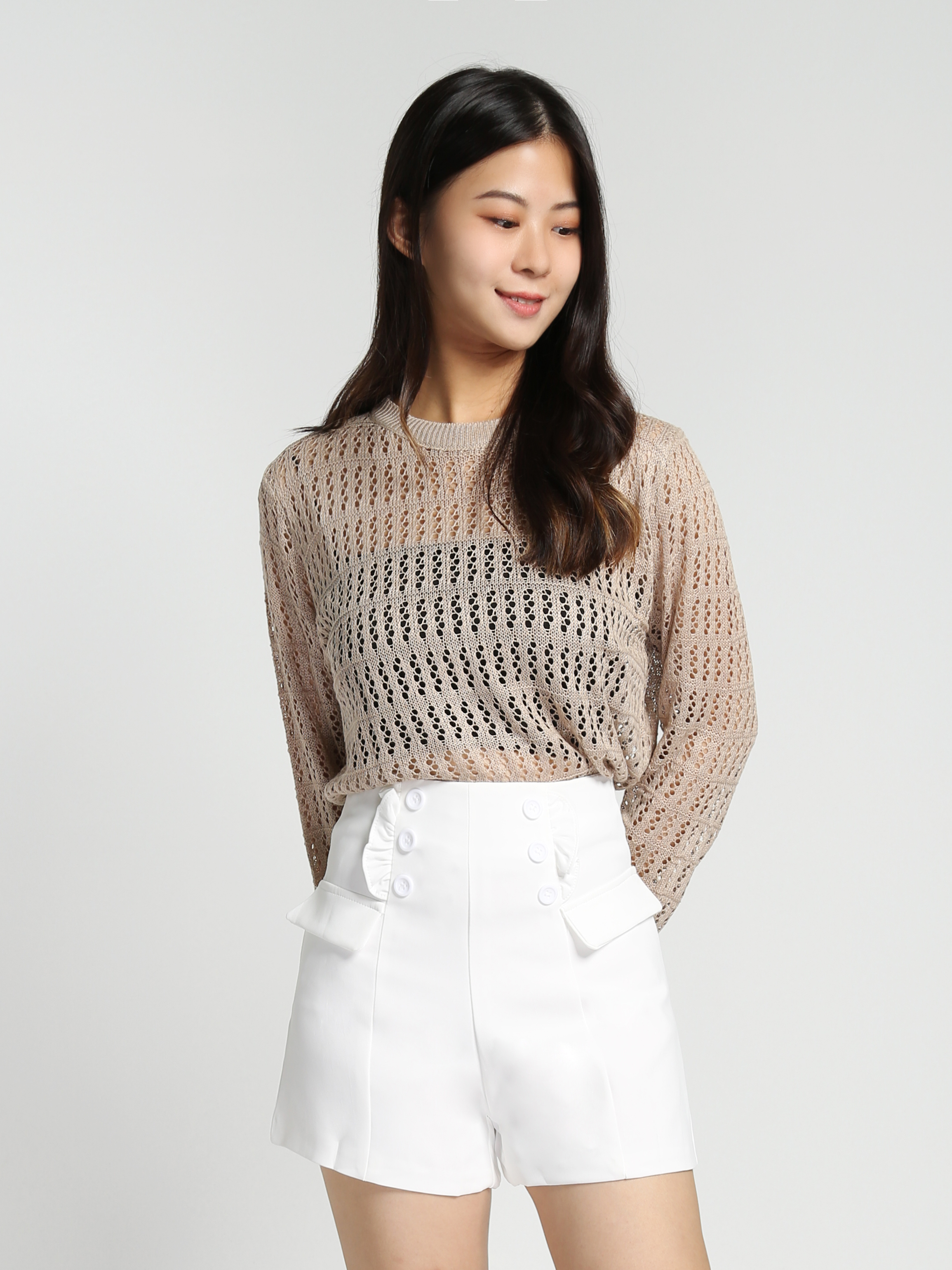 High Waist Ruffles Short Pants 27865