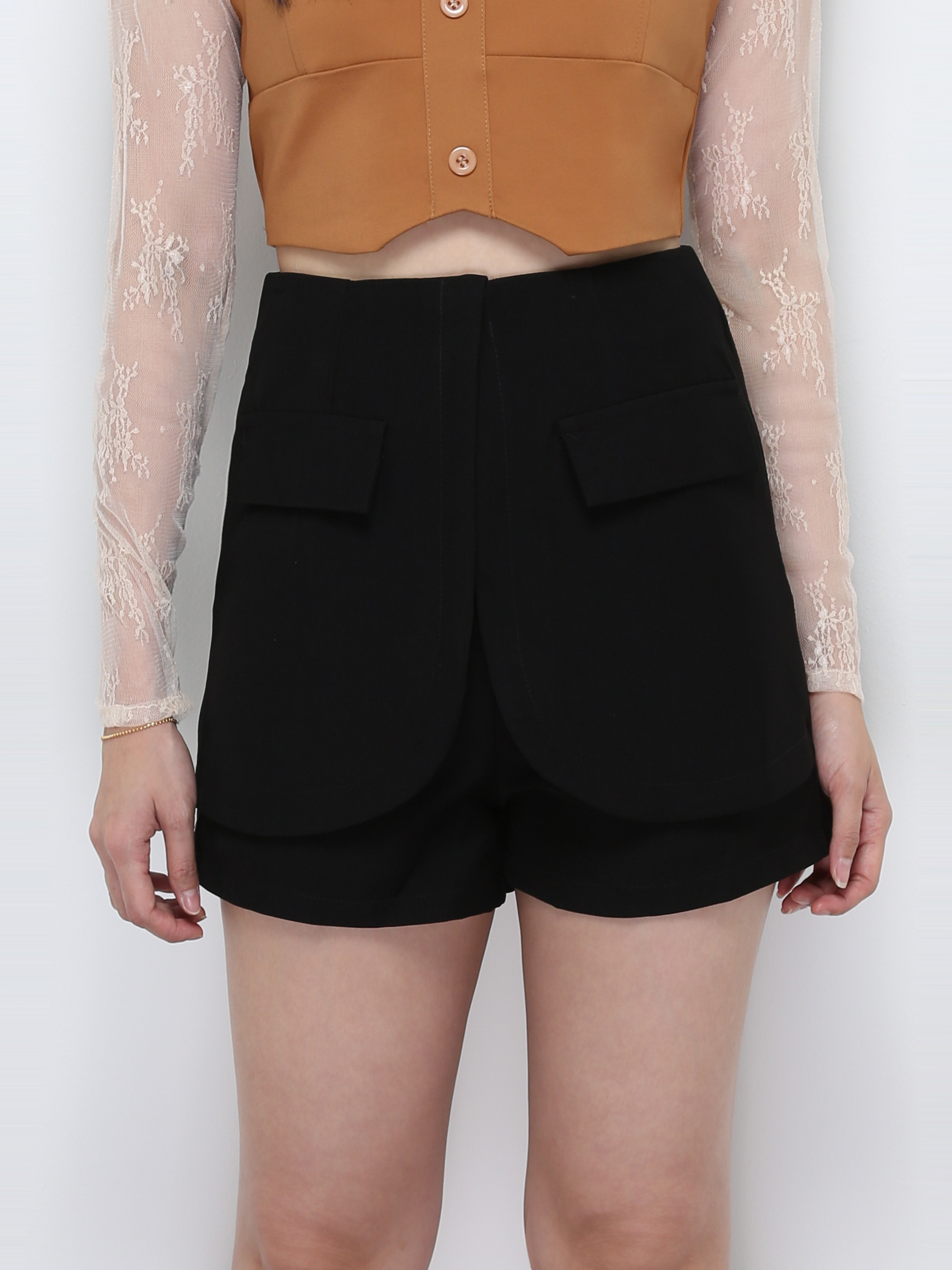 High Waist Back Zip Skirt 28509