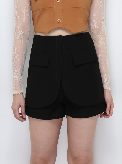 High Waist Back Zip Skirt 28509