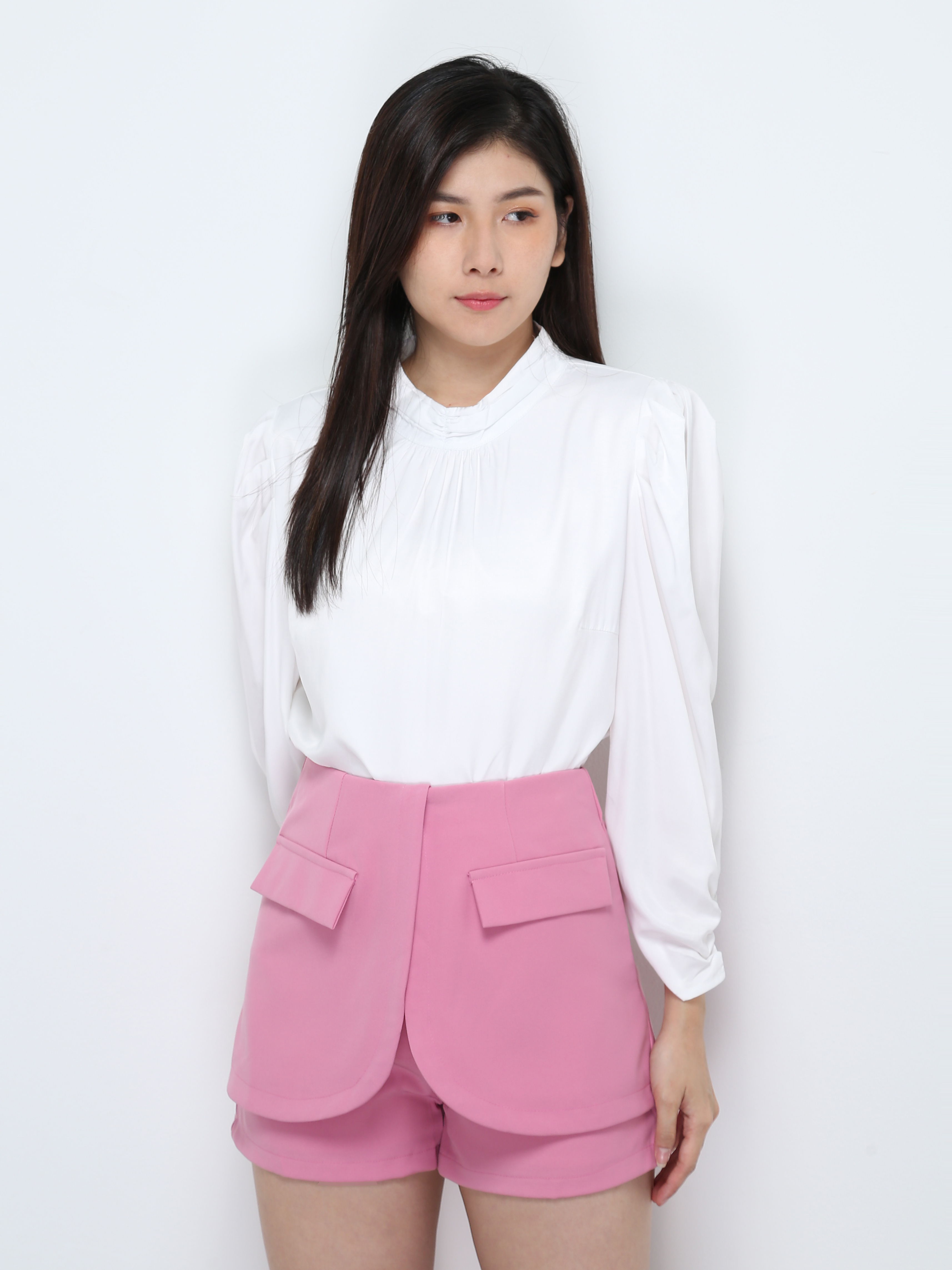 High Waist Back Zip Skirt 28509