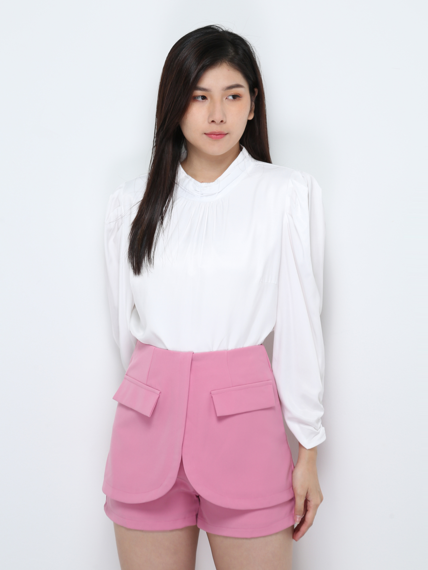 High Waist Back Zip Skirt 28509