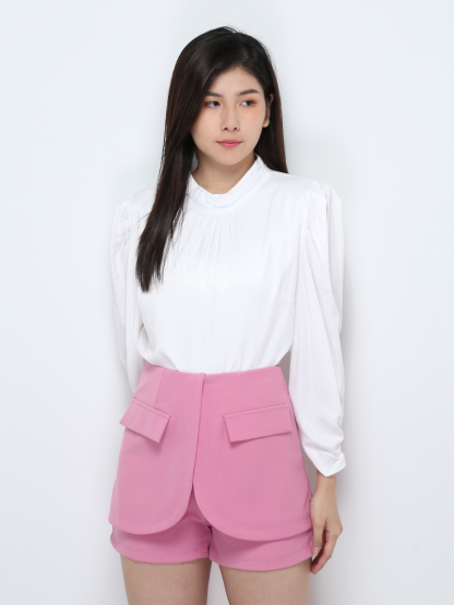 High Waist Back Zip Skirt 28509