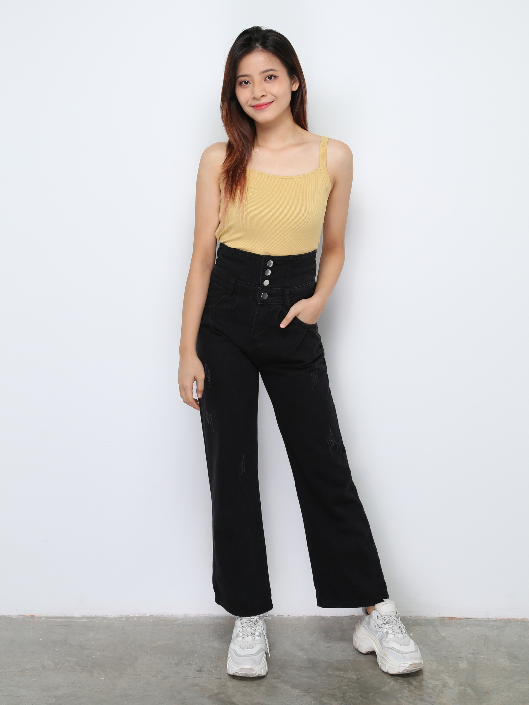 Sleeveless Plain Top 28018